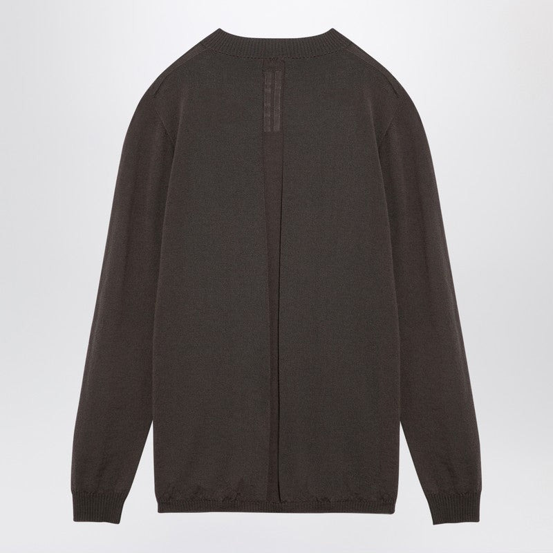 Rick Owens Powder Grey Cotton Crew-Neck Sweater Men - 2