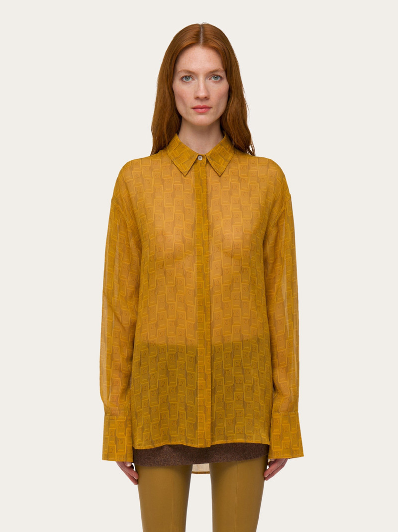 FERRAGAMO Ferragamo monogram shirt outlook