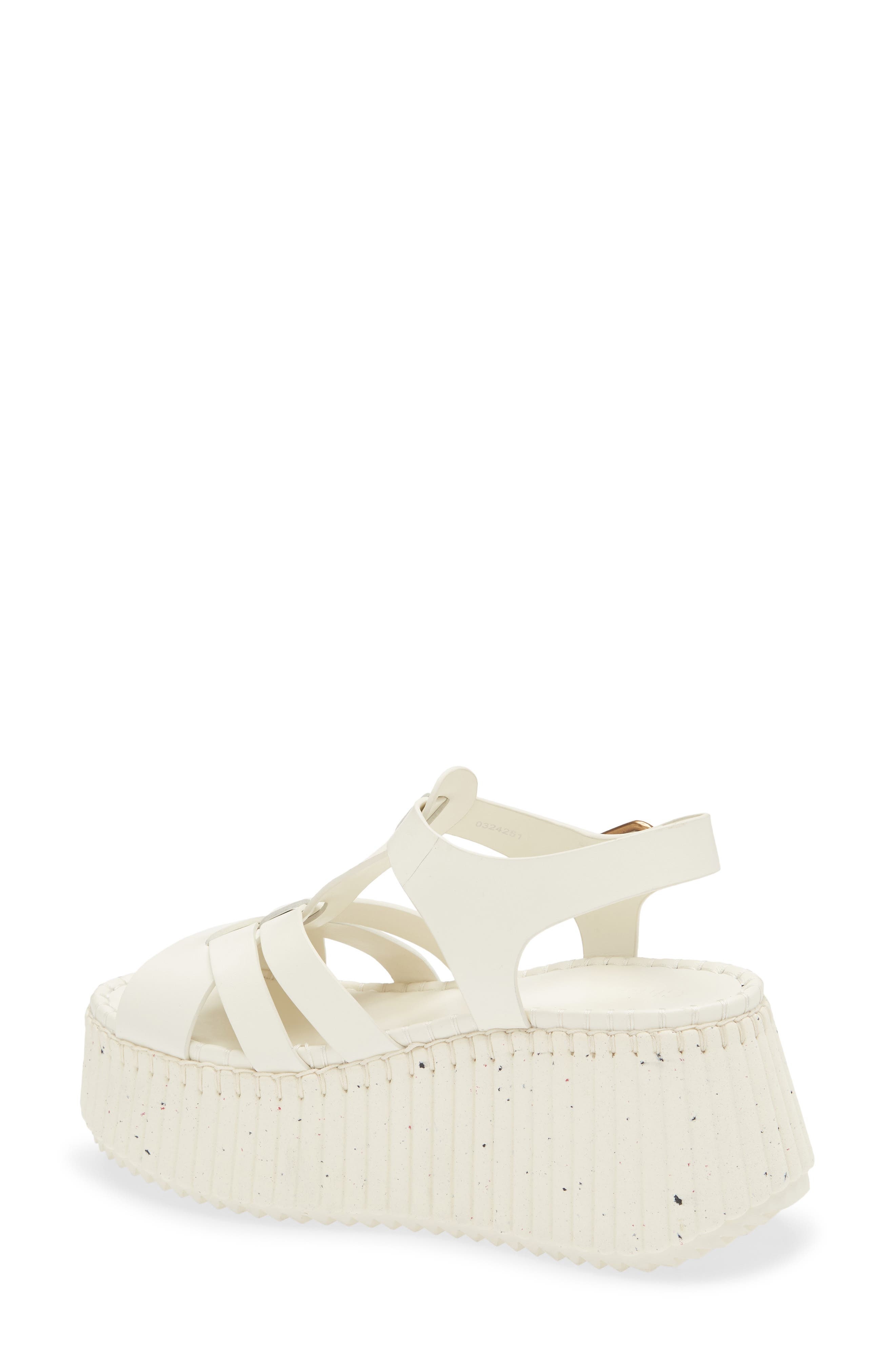 Chloé Nama Wedge Platform Sandal in Eggshell at Nordstrom - 2