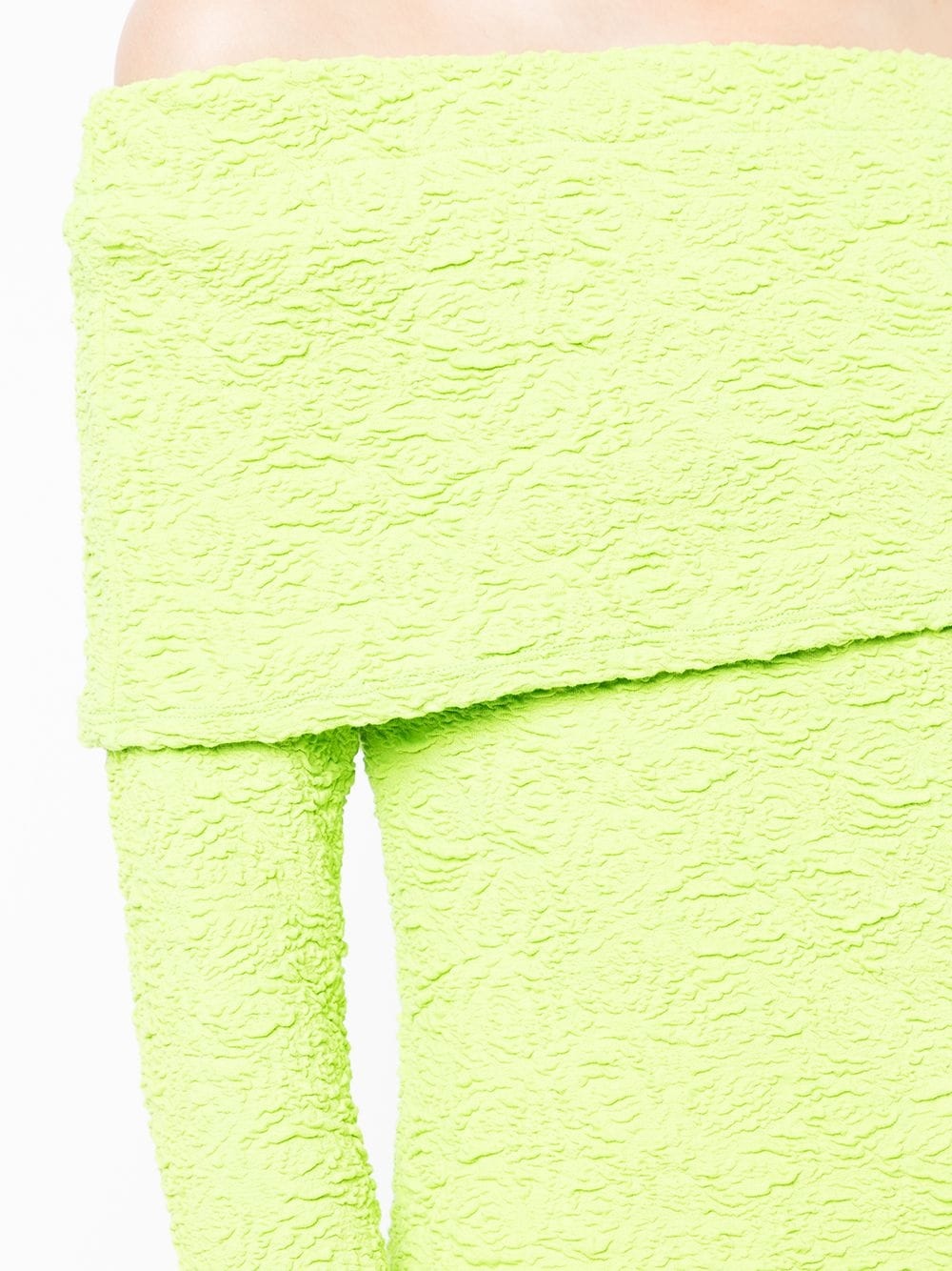 off-shoulder textured top - 5