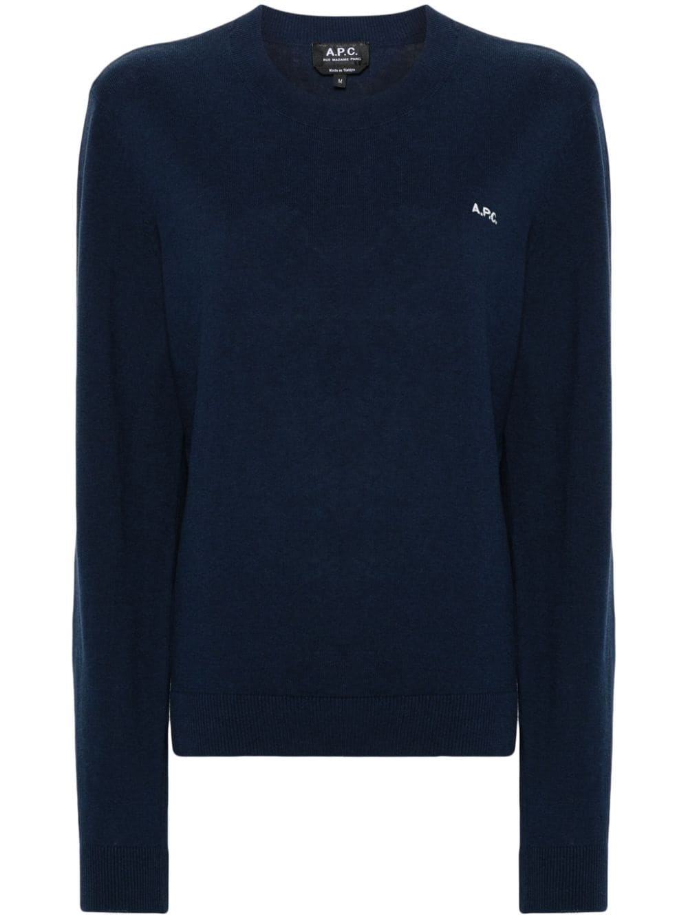 logo-embroidered jumper - 1