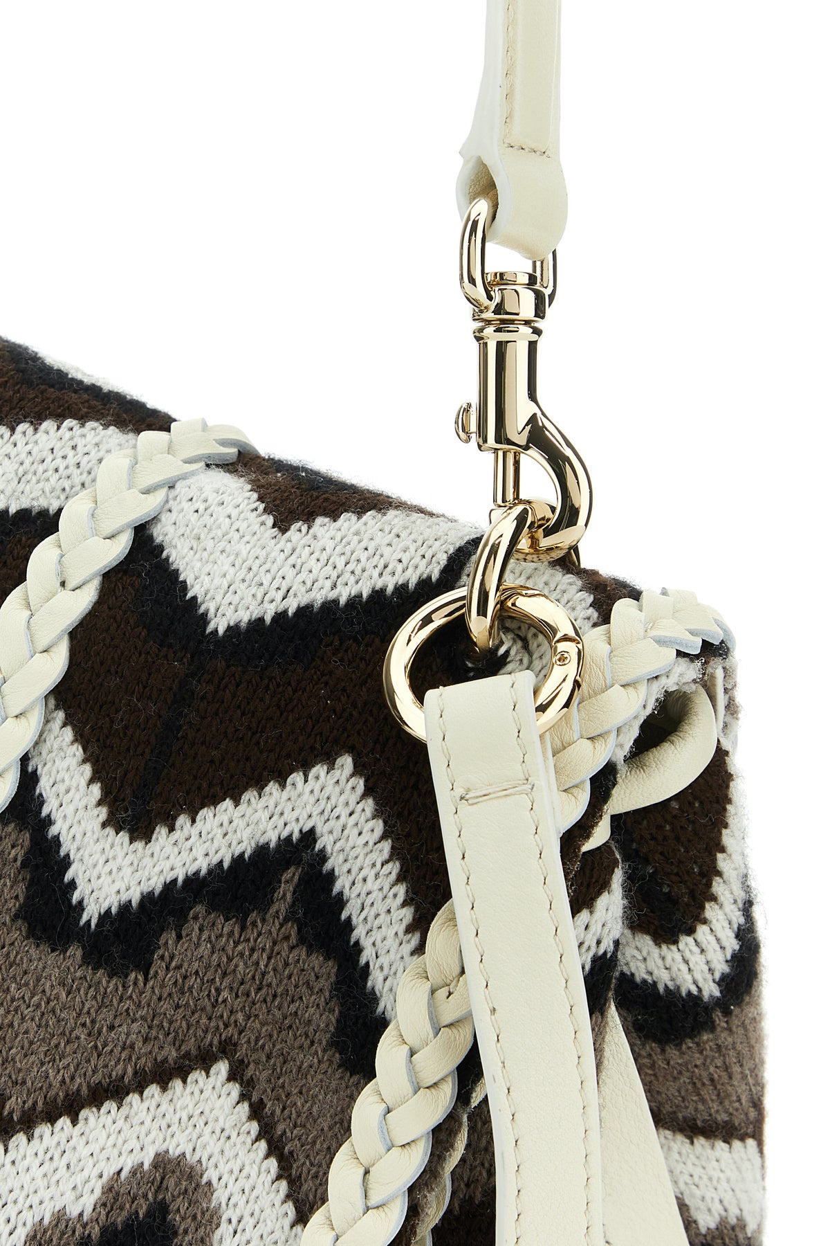 Embroidered wool small Penelope handbag - 4