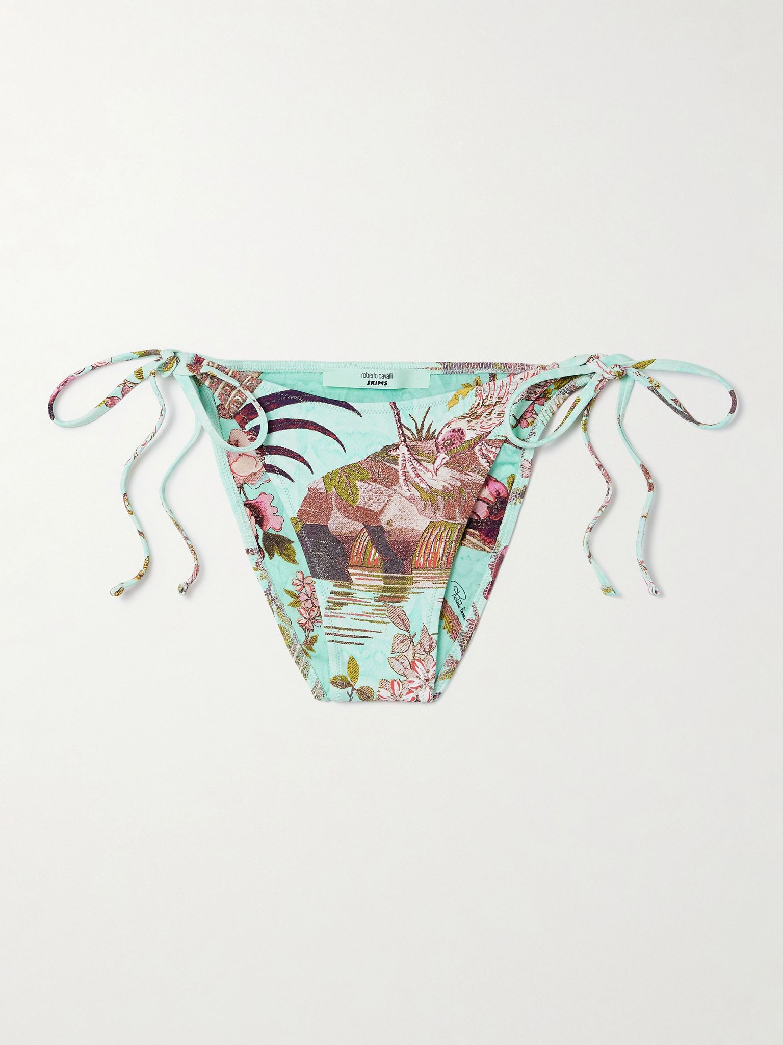 + Roberto Cavalli Signature Swim Dipped Tie Bottom - Fagianella Multi - 1