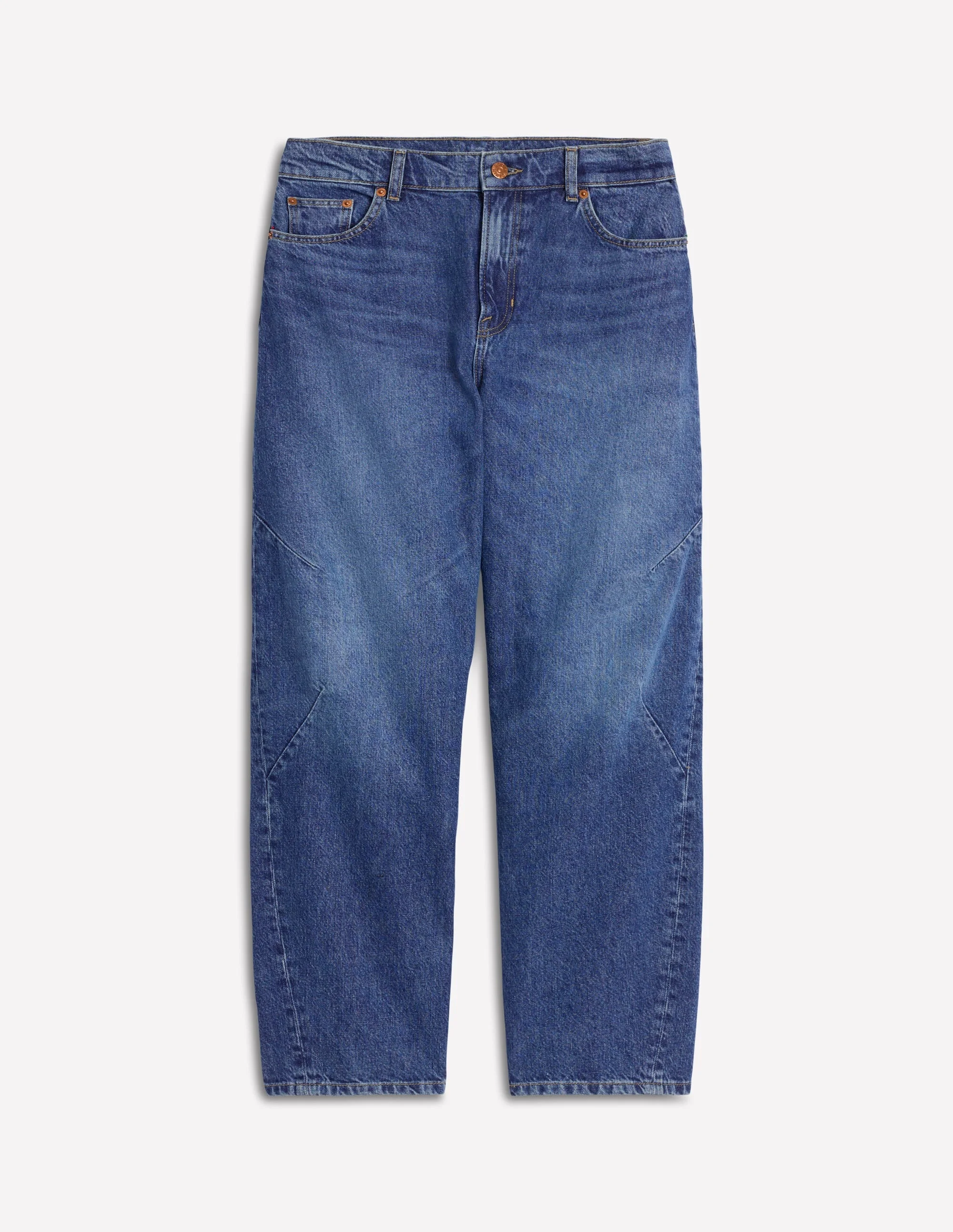 Barrel Leg Jeans-Mid Vintage - 1