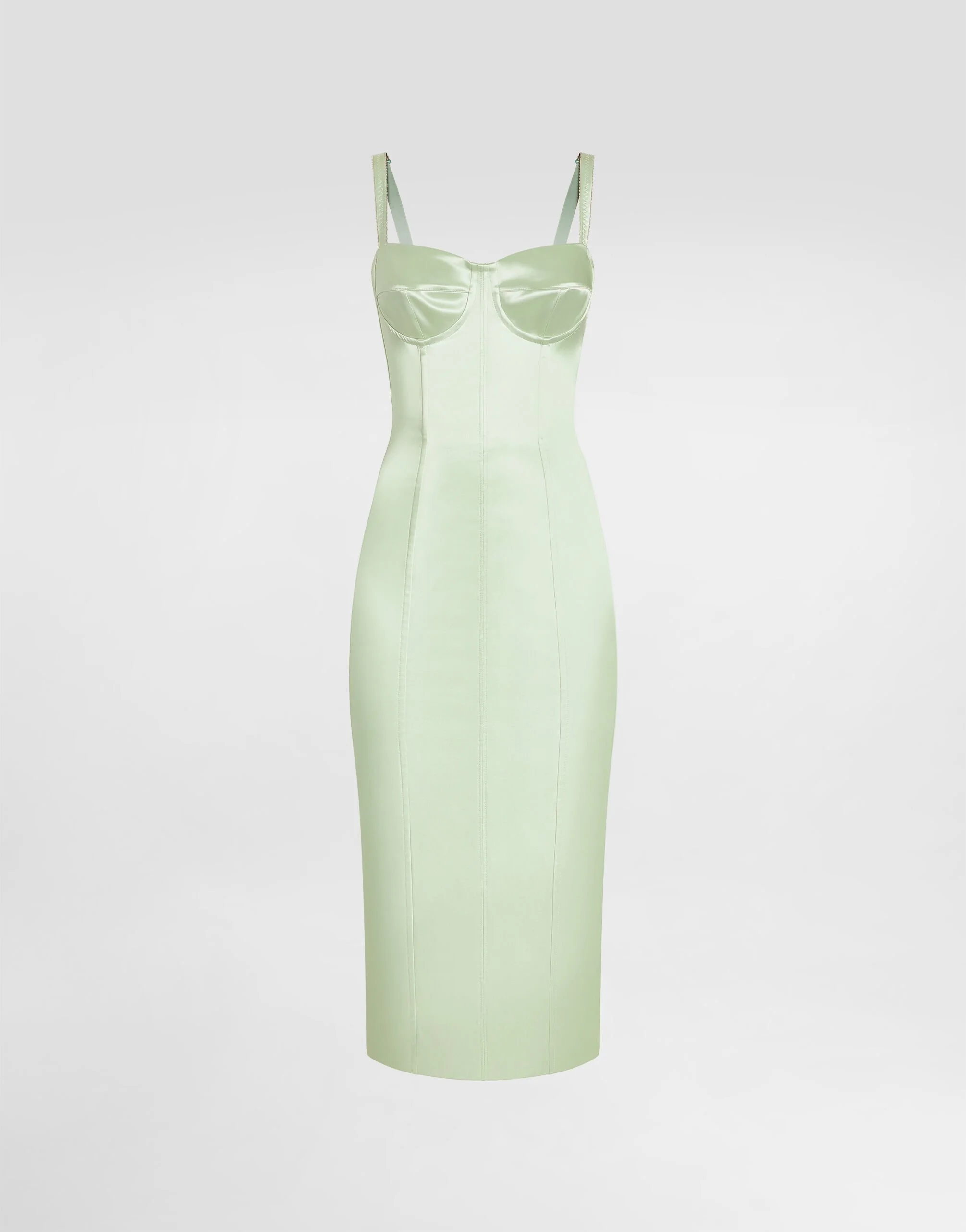 Stretch satin dress - 1