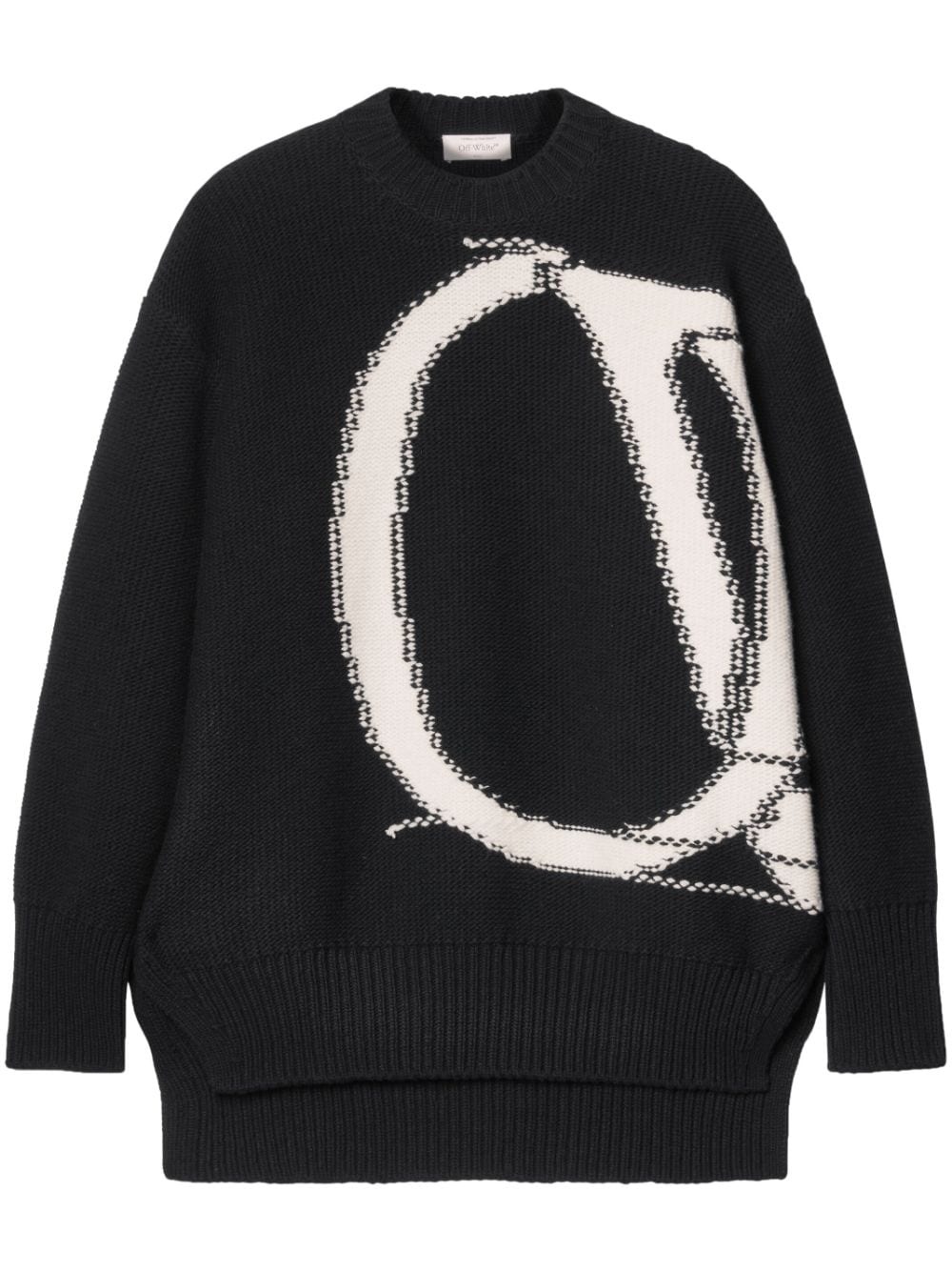 Ow Maxi logo-intarsia jumper - 1