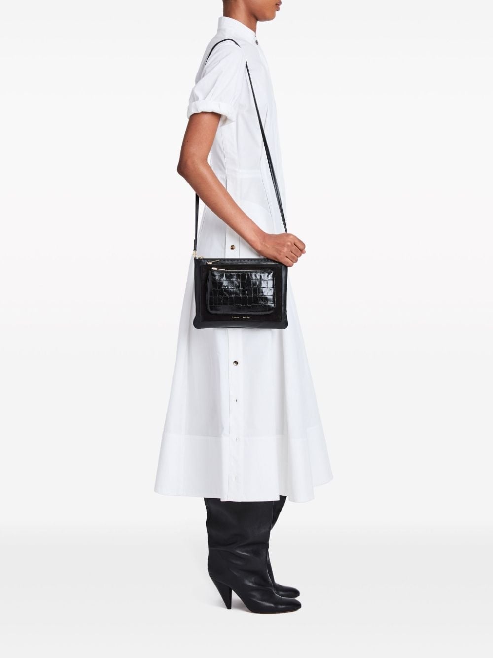 Triple Zip leather pouch - 2