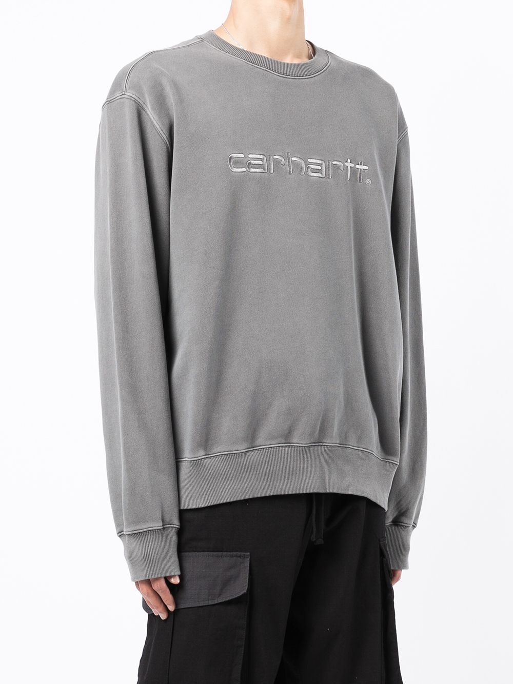 embroidered logo jumper - 3