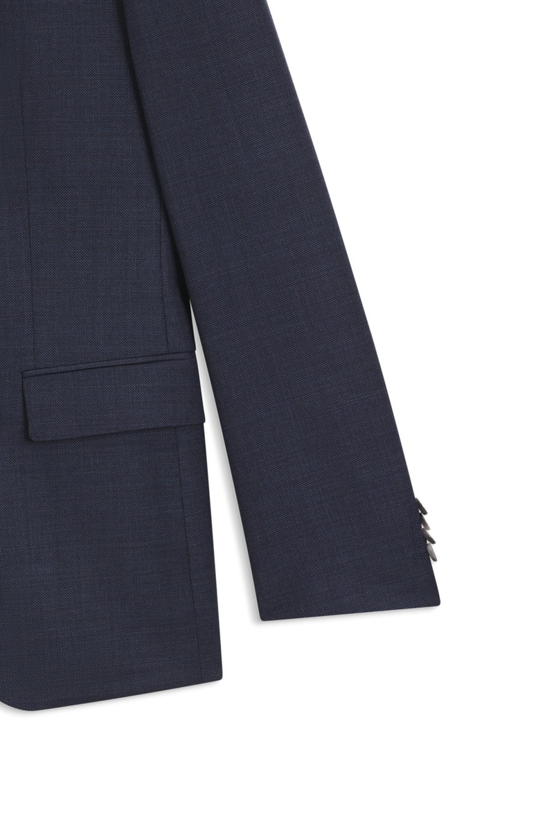 THREE-PIECE SLIM-FIT SUIT IN PATTERNED STRETCH WOOL 9