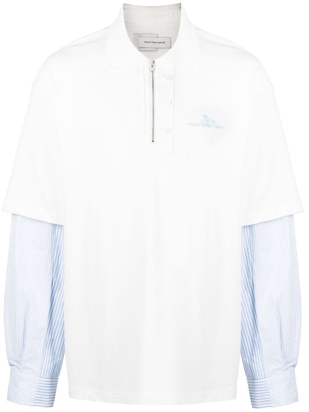 chest logo-print polo shirt - 1