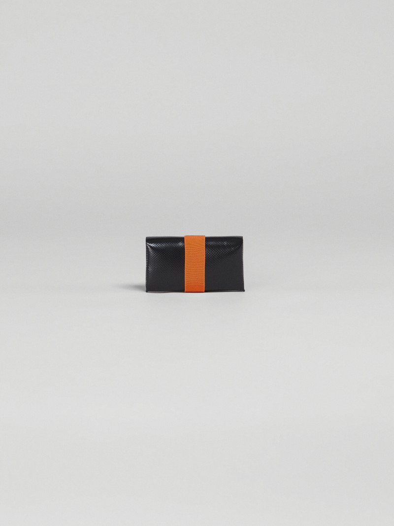 BLACK AND ORANGE ORIGAMI WALLET 3