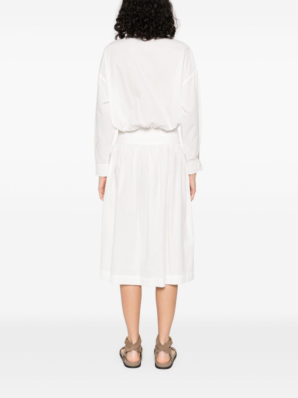 cotton midi dress - 4