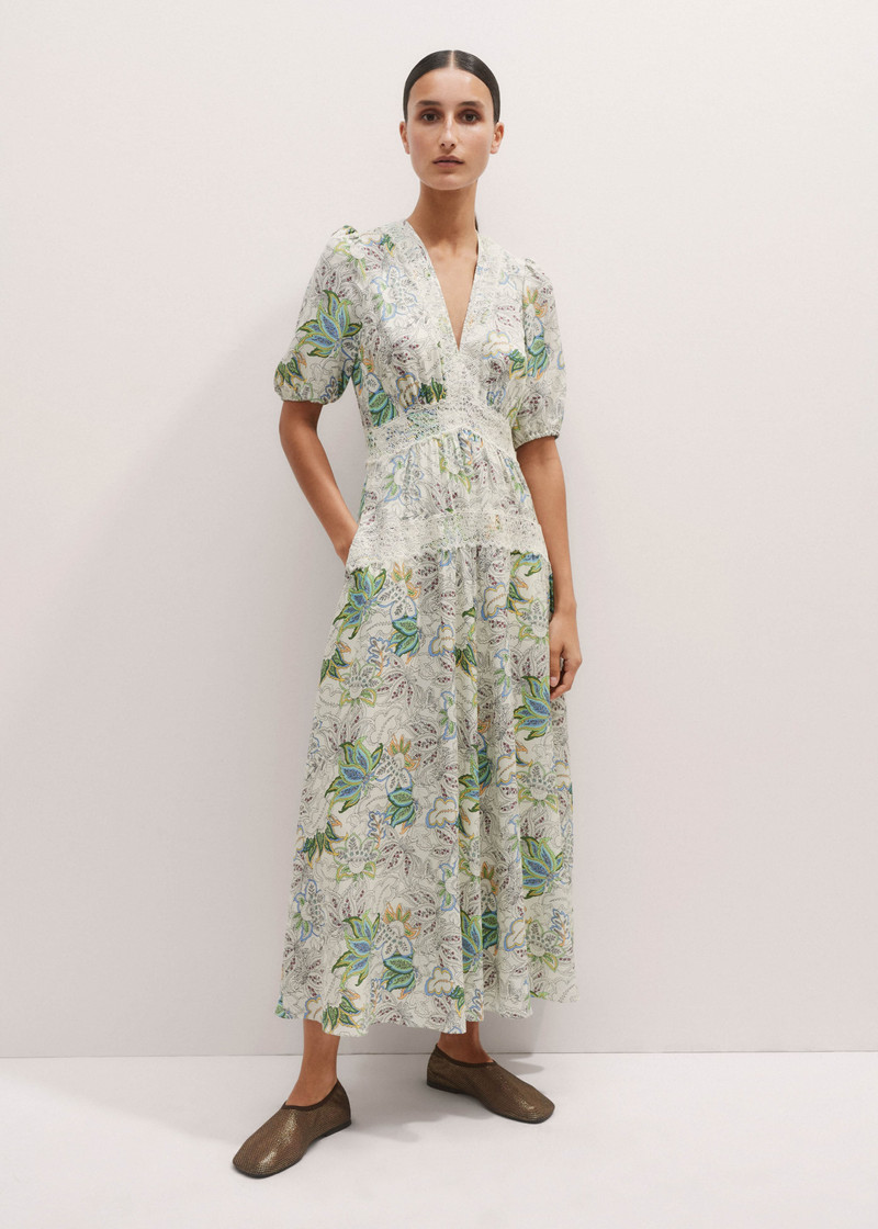 Lace Trim Maxi Dress 6