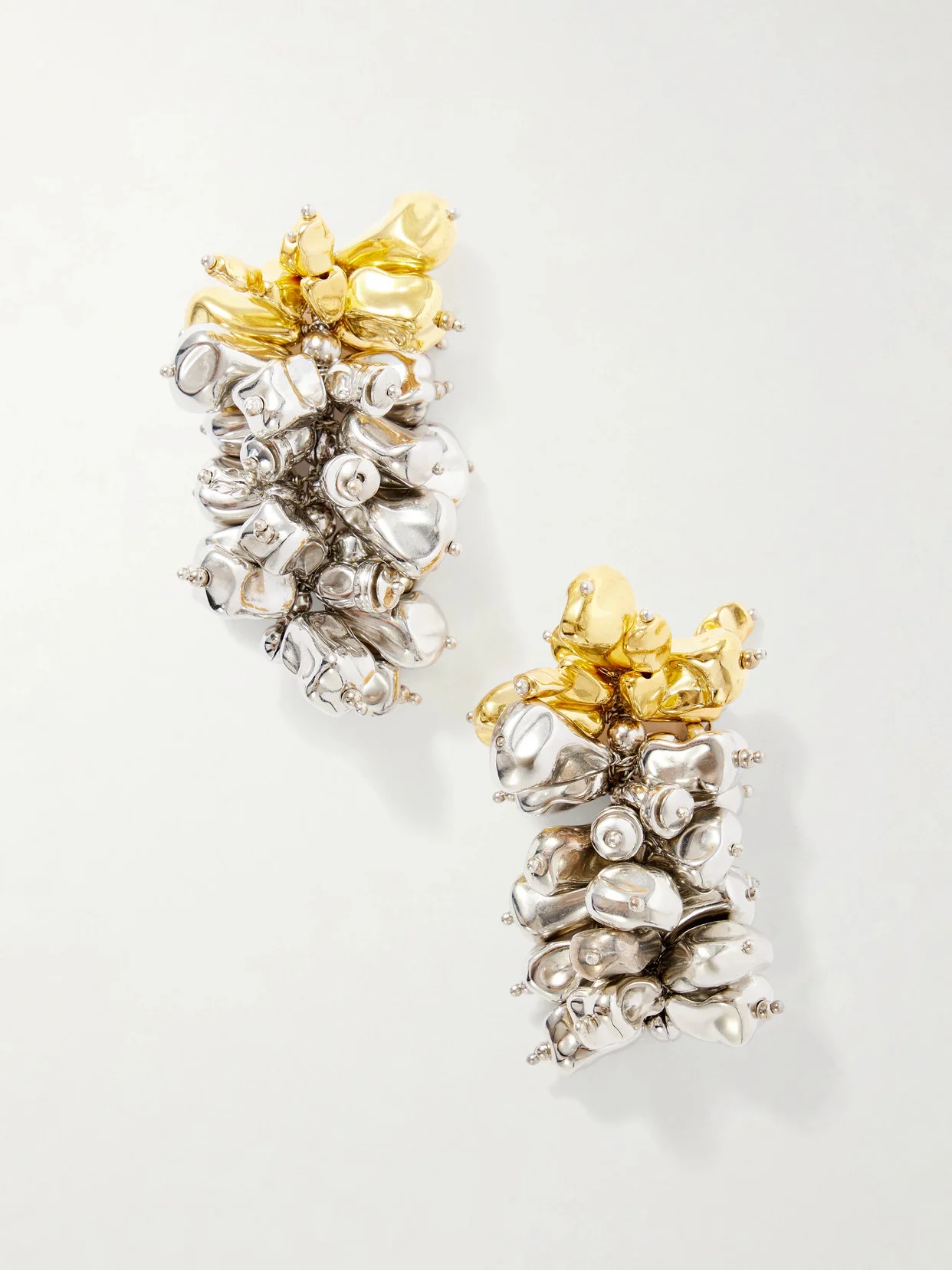 Silver And Gold-tone Earrings - 1