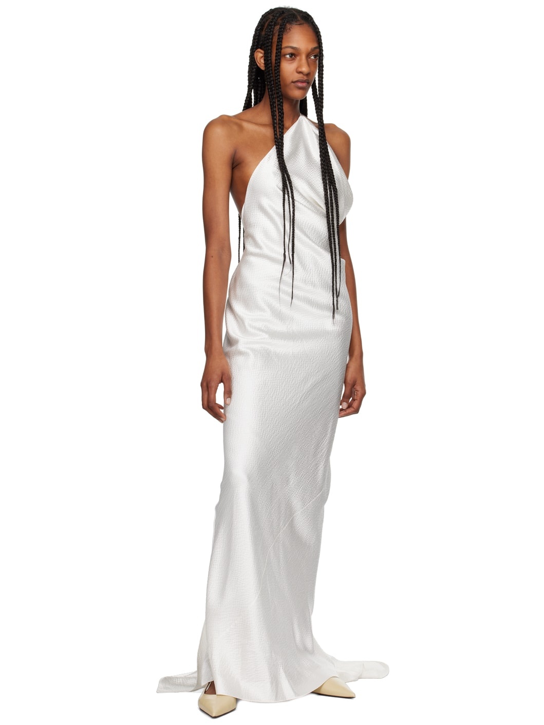 White Caroline Maxi Dress - 4