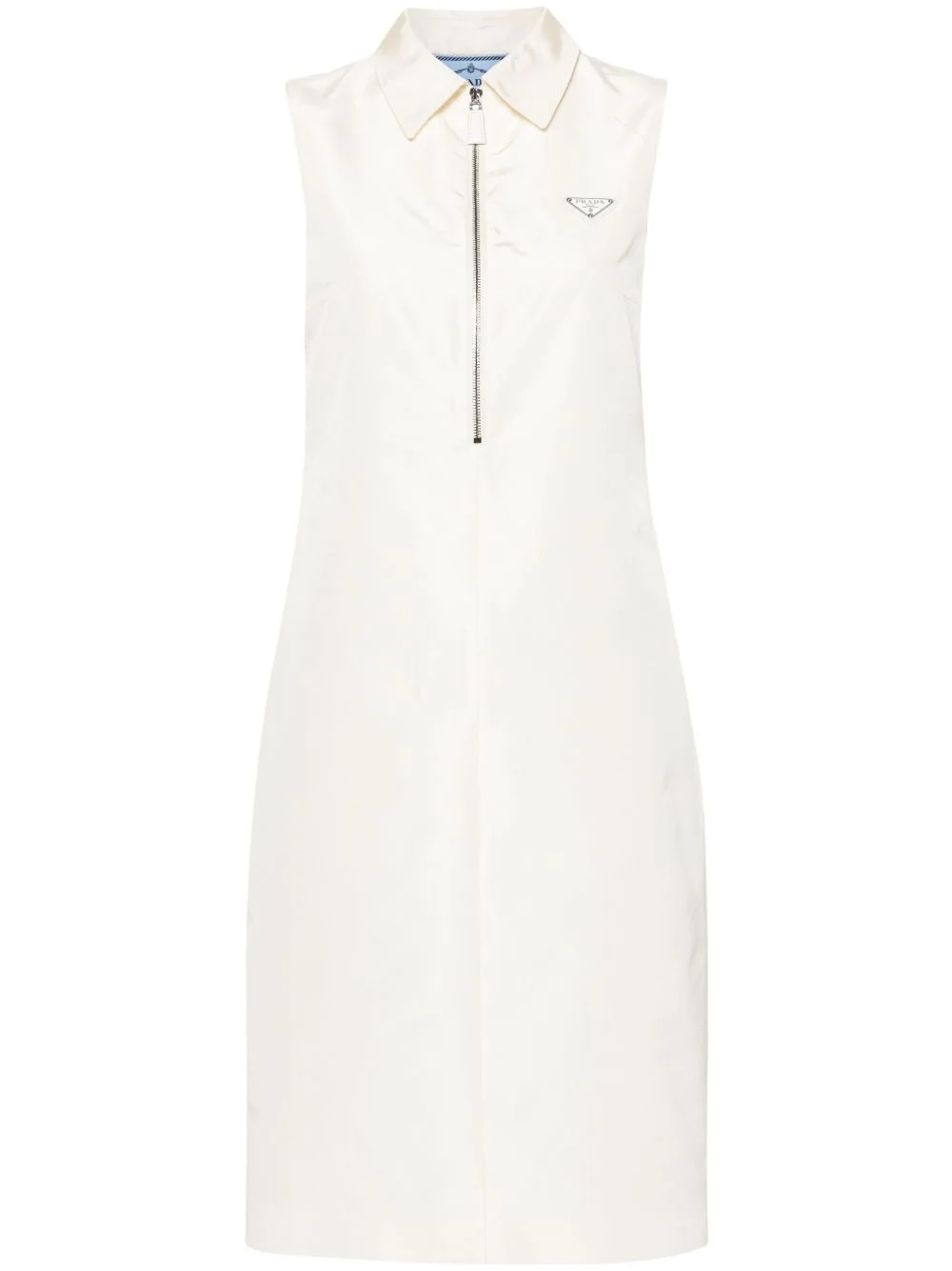 logo-appliqué faille dress - 1