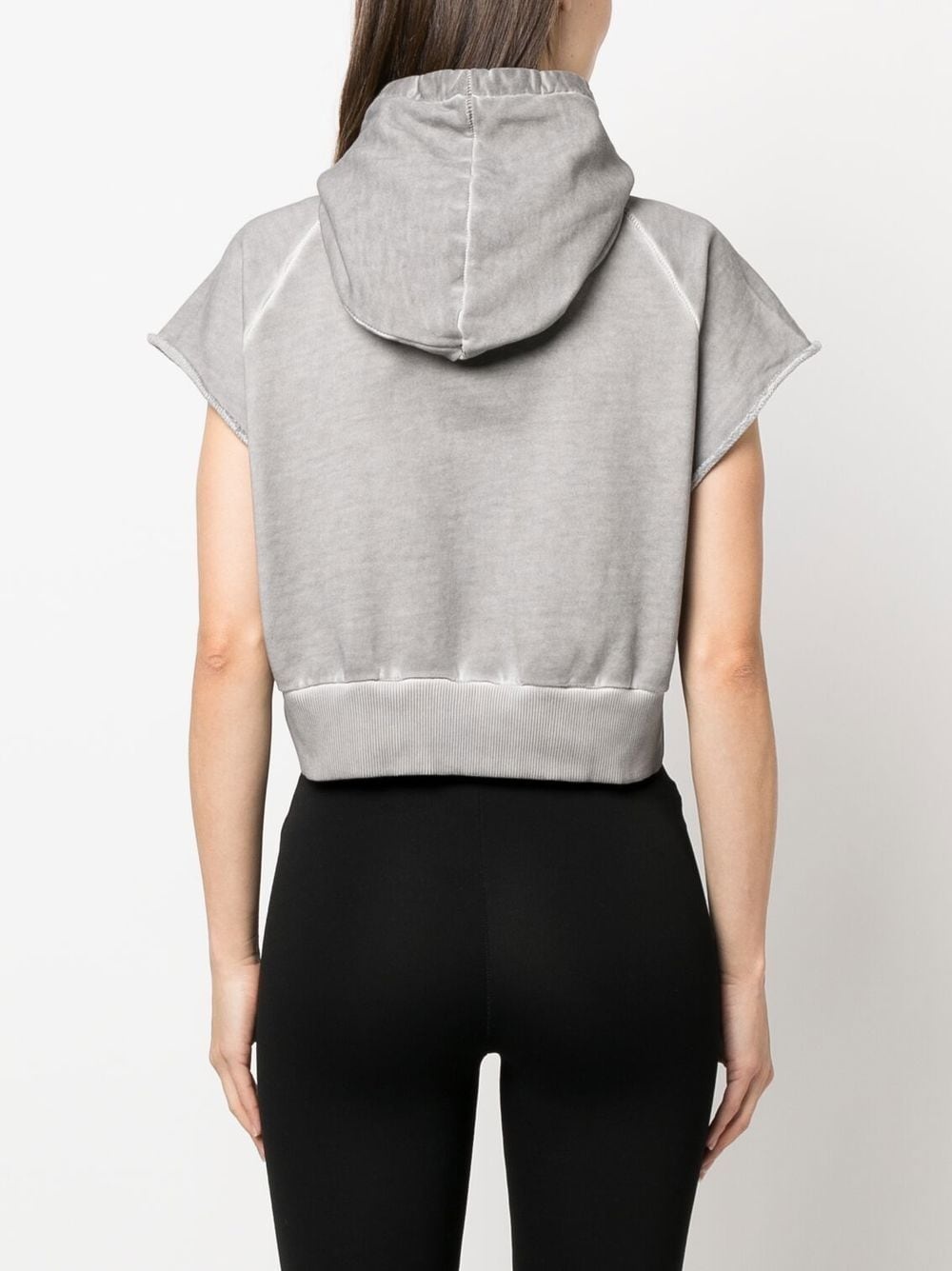 short-sleeved pullover hoodie - 4
