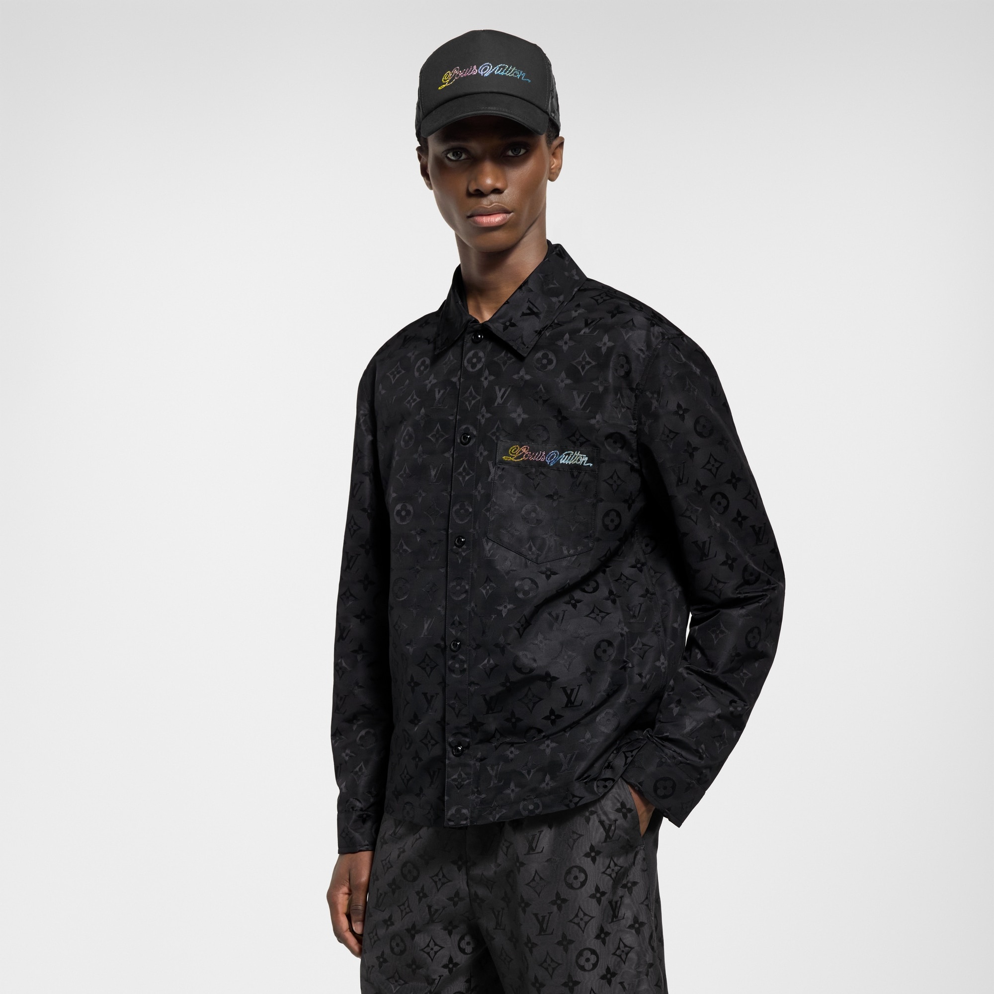 Monogram Moire Jacquard Silk Overshirt - 2