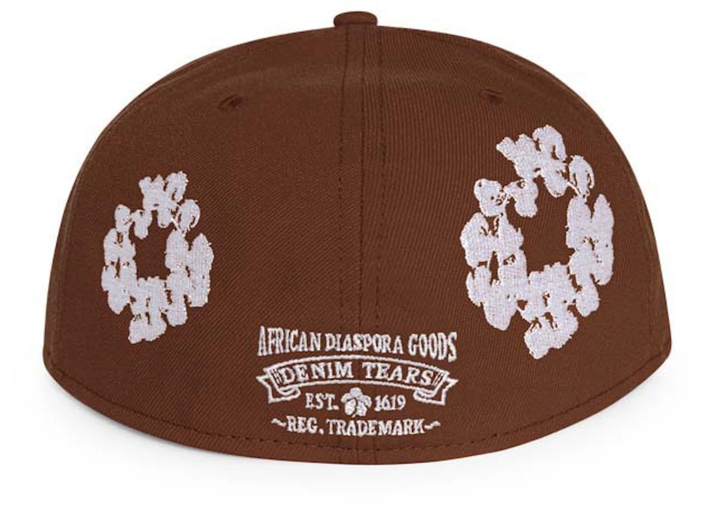 Denim Tears New Era Cotton Wreath 59/50 Cap Brown - 2