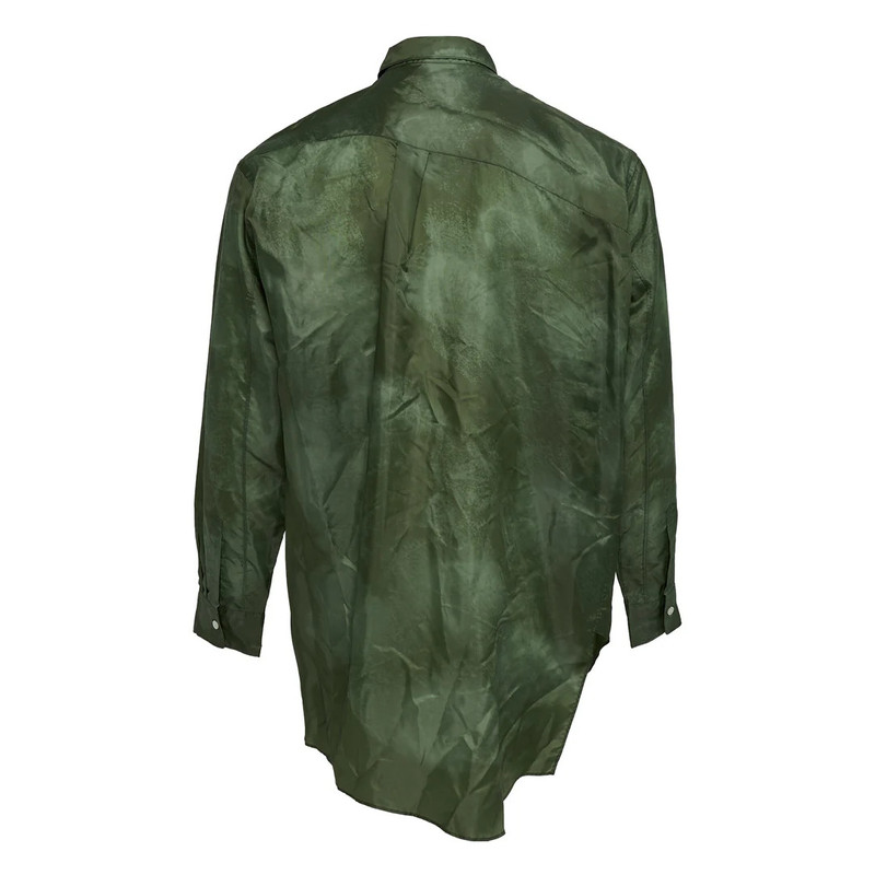 Comme des Garçons Homme Plus Polyester Cluster Stripe Long Sleeve Shirt outlook