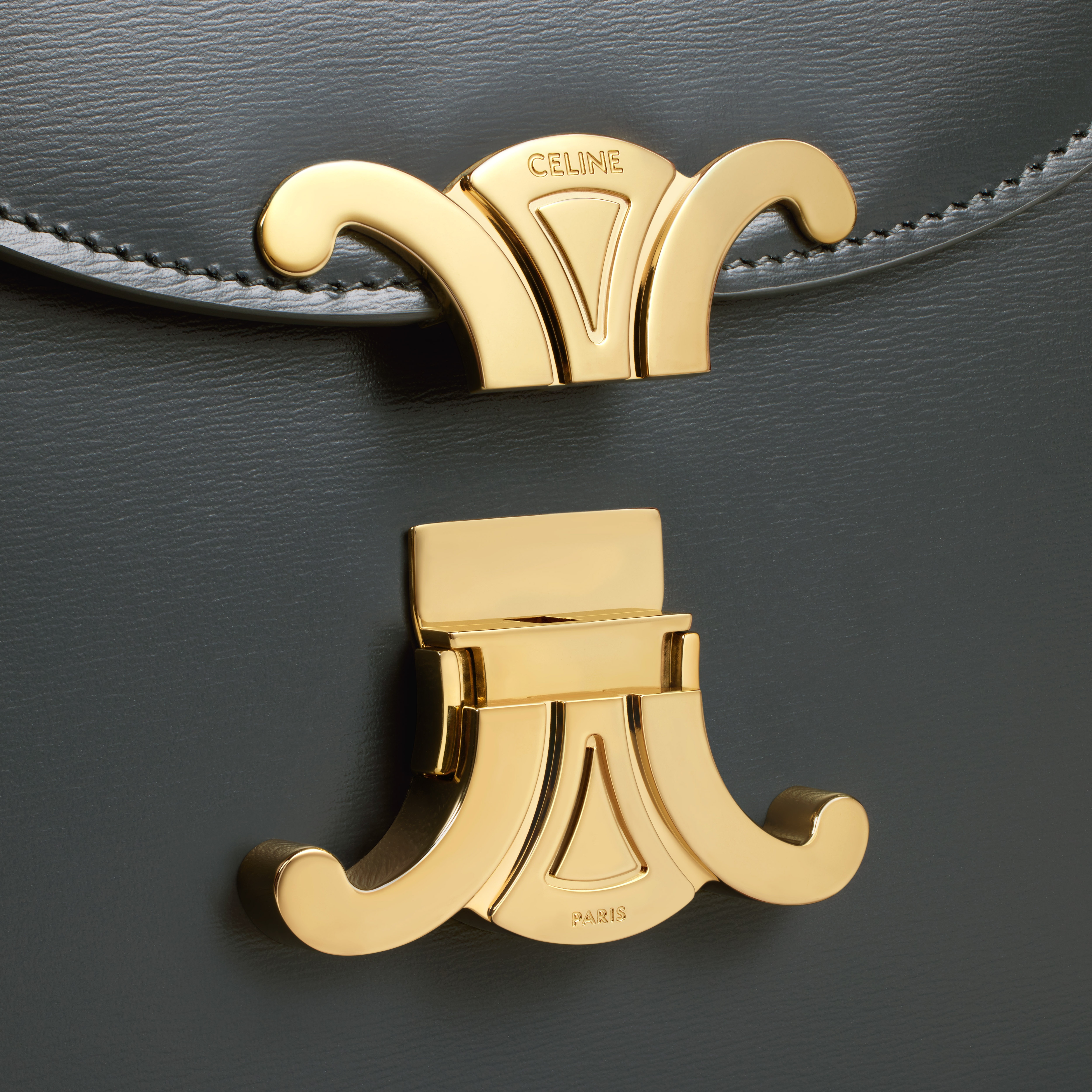 CHAIN BESACE CLEA in shiny calfskin - 5