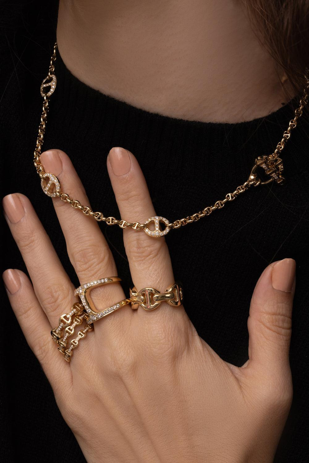 Classic Tri-Link Ring - 3
