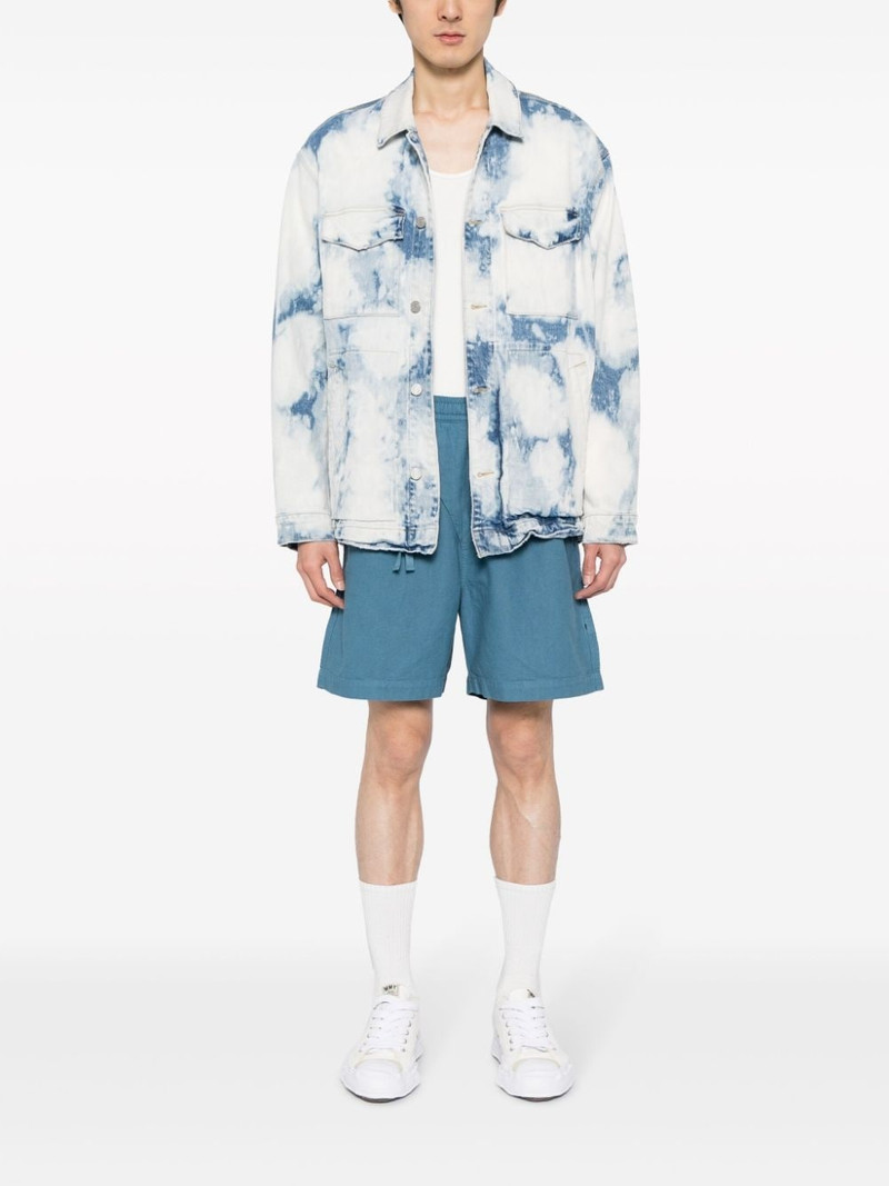 MAHARISHI off centre-drawstring bermuda shorts outlook