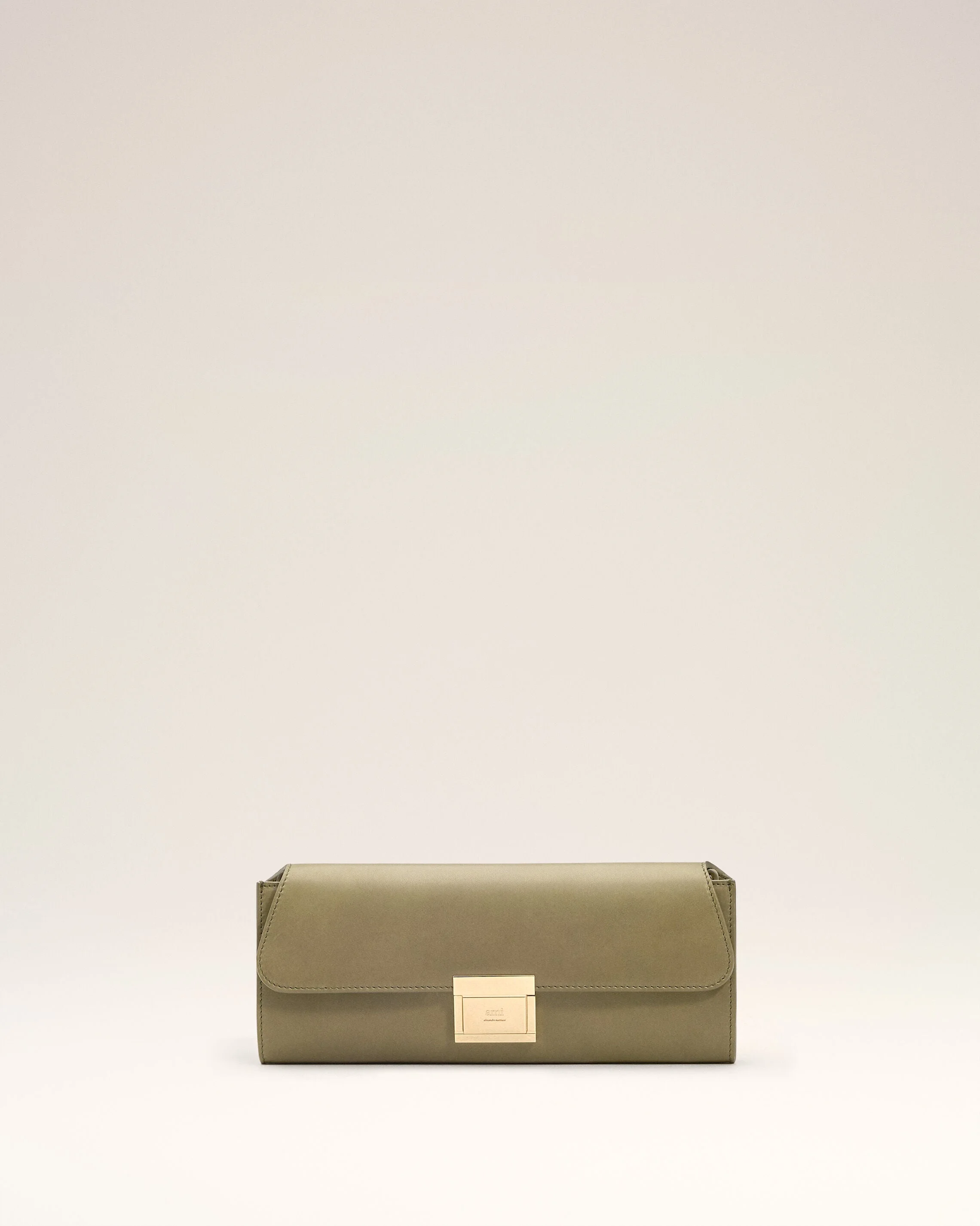 GREEN SMOOTH LEATHER MIMI POUCH - 1