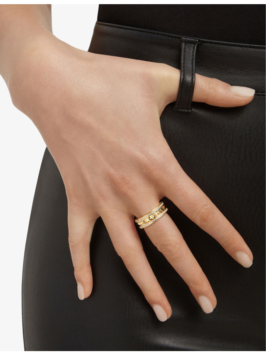 B.zero1 18ct yellow-gold and 0.51ct brilliant-cut diamond ring - 4