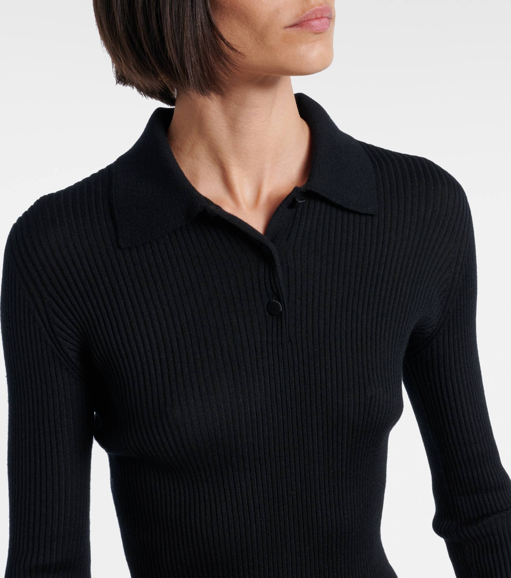 Cashmere polo sweater - 4