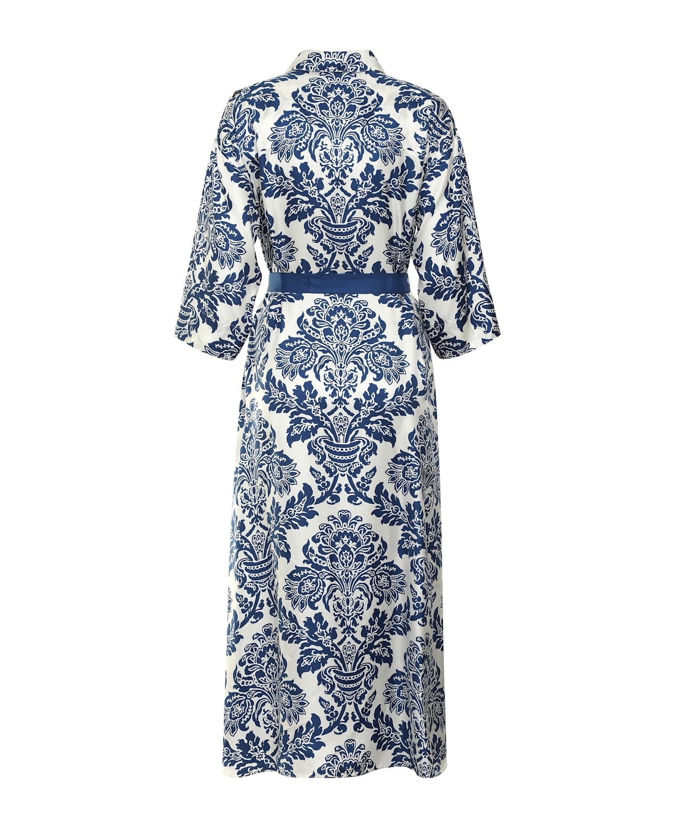 Camelia Printed Silk Shirtdress - 2
