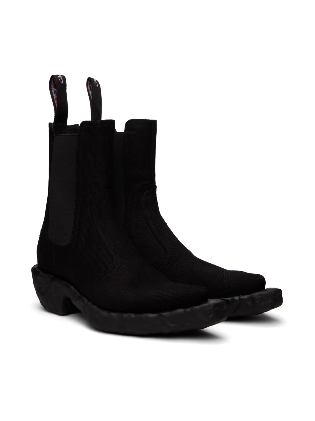 Black Venga Denim Boots - 4