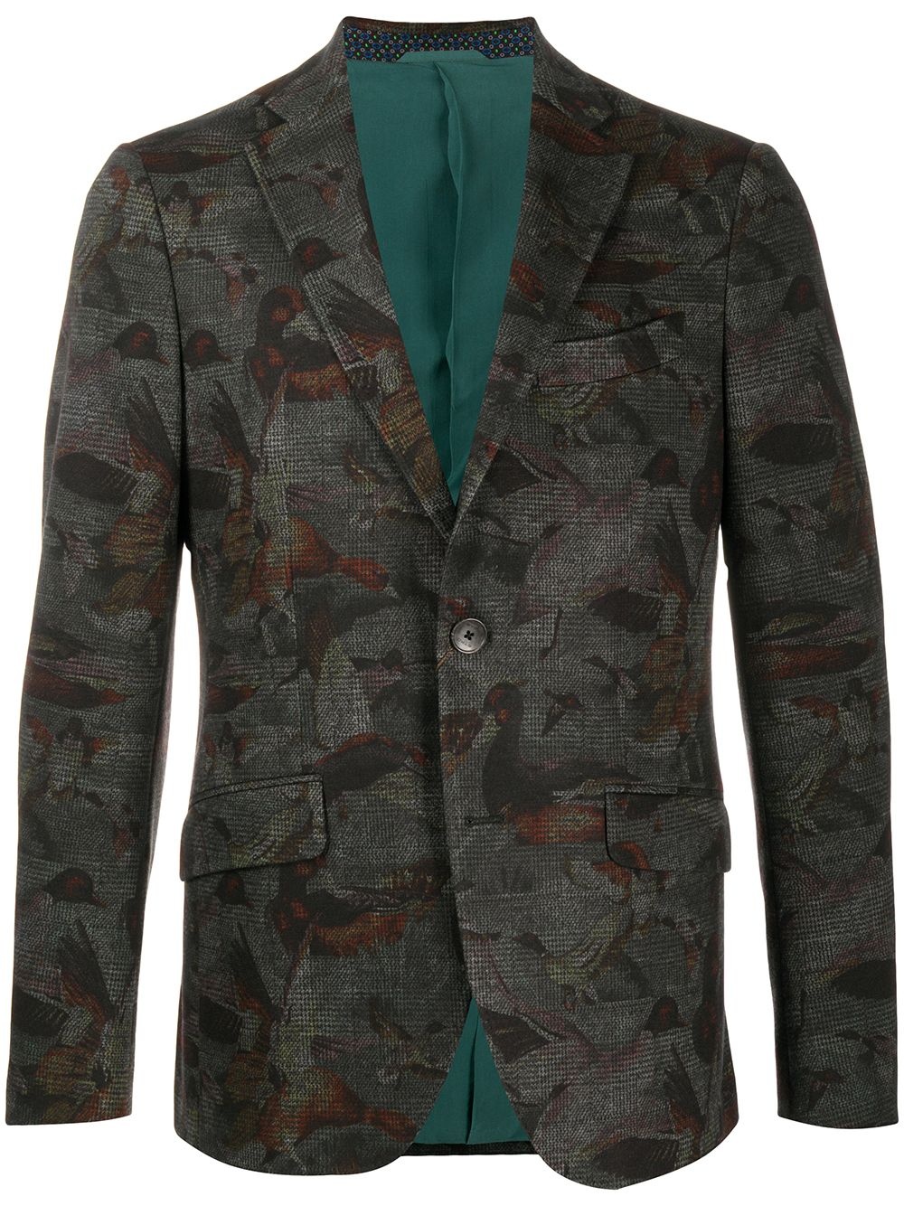 bird print blazer  - 1