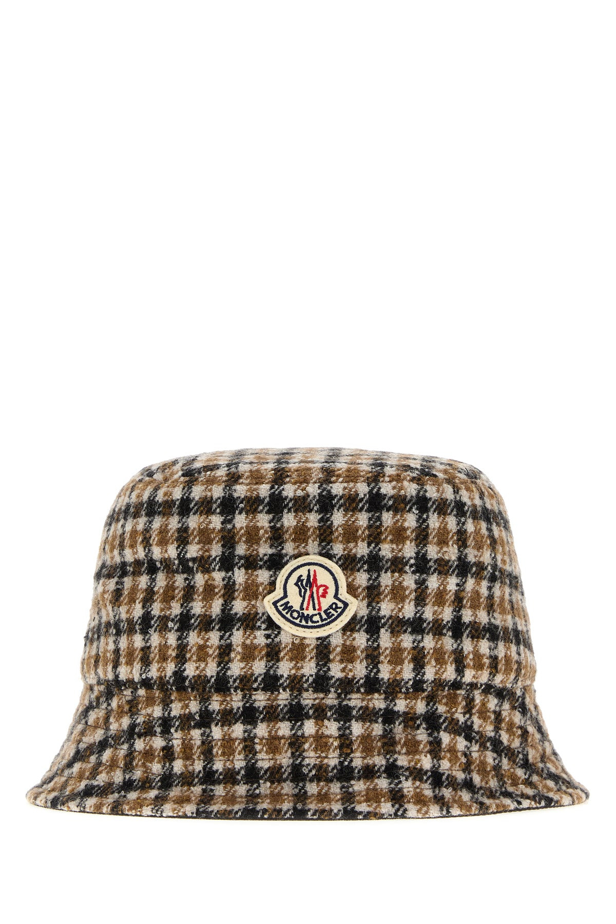 Embroidered wool blend reversible bucket hat - 1