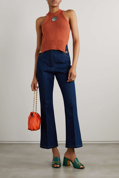 PATOU Cropped high-rise straight-leg jeans outlook
