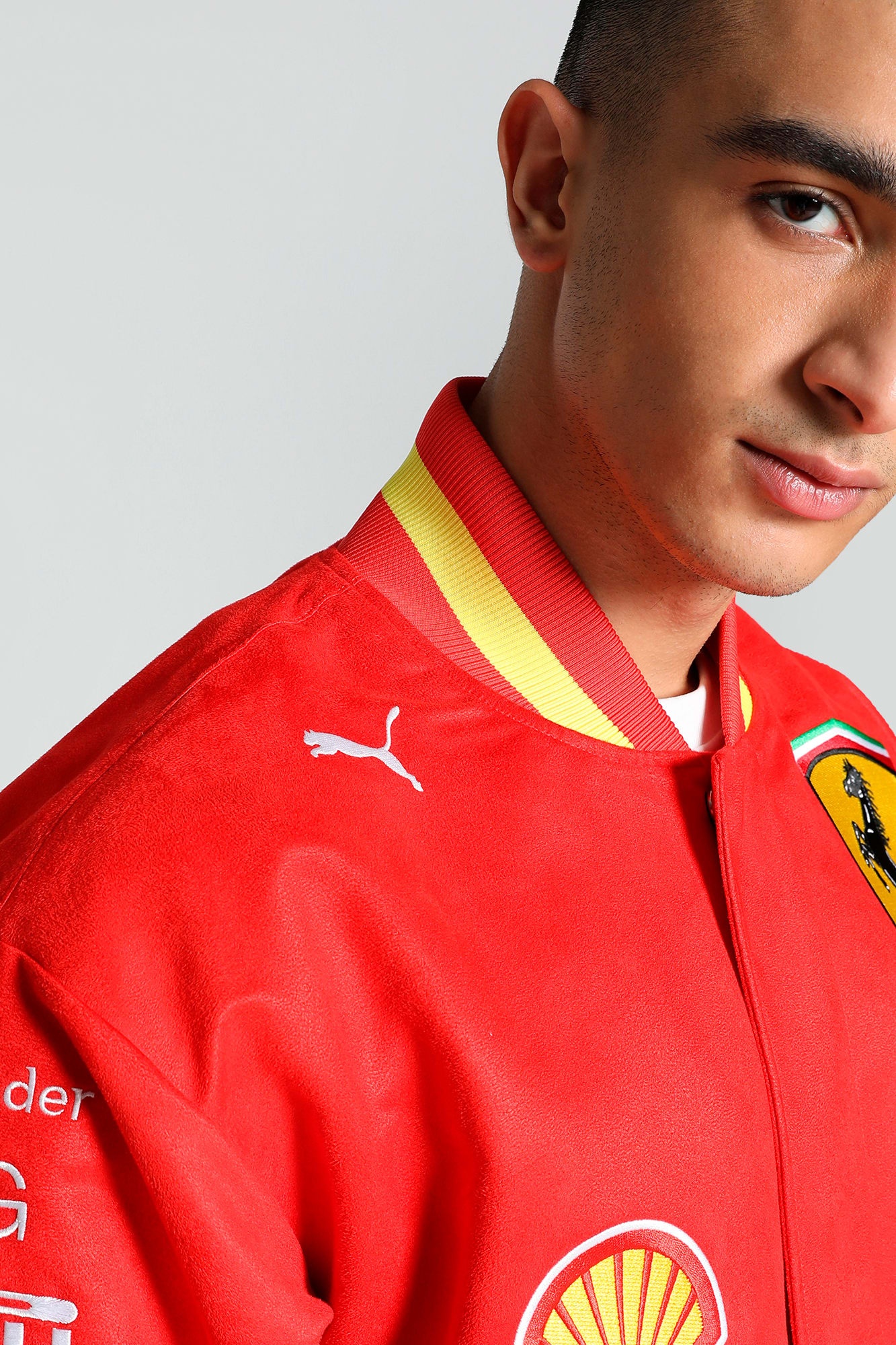 Scuderia Ferrari Team Men's Varsity Jacket - 8