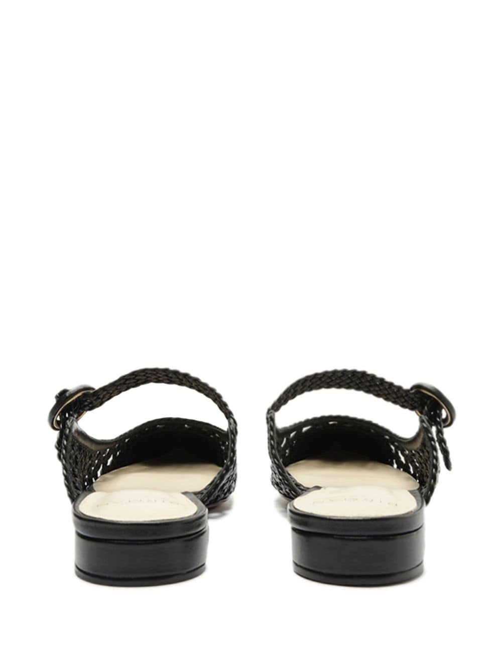 Dallas interwoven leather mules - 3