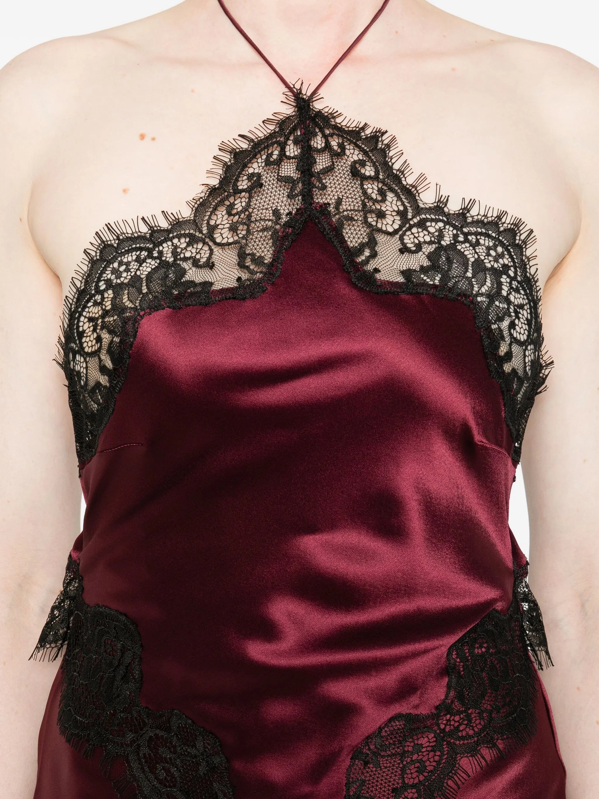 Retrofete Everly Lace-trimmed Satin Dress - 5