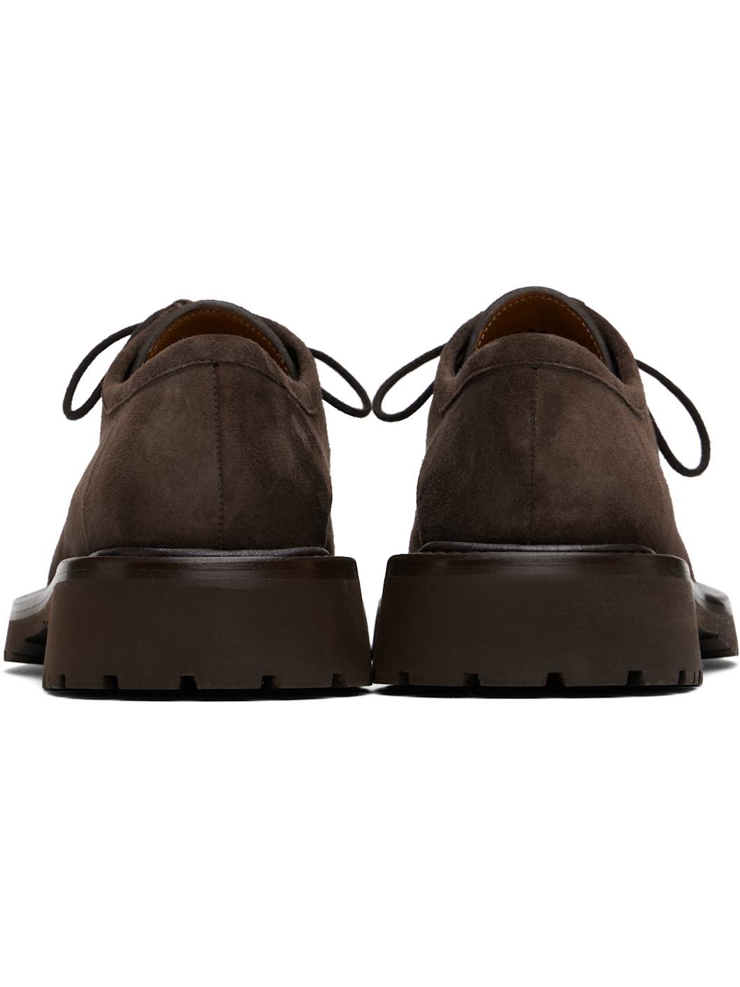 Brown New Lace-Up Derbys - 2