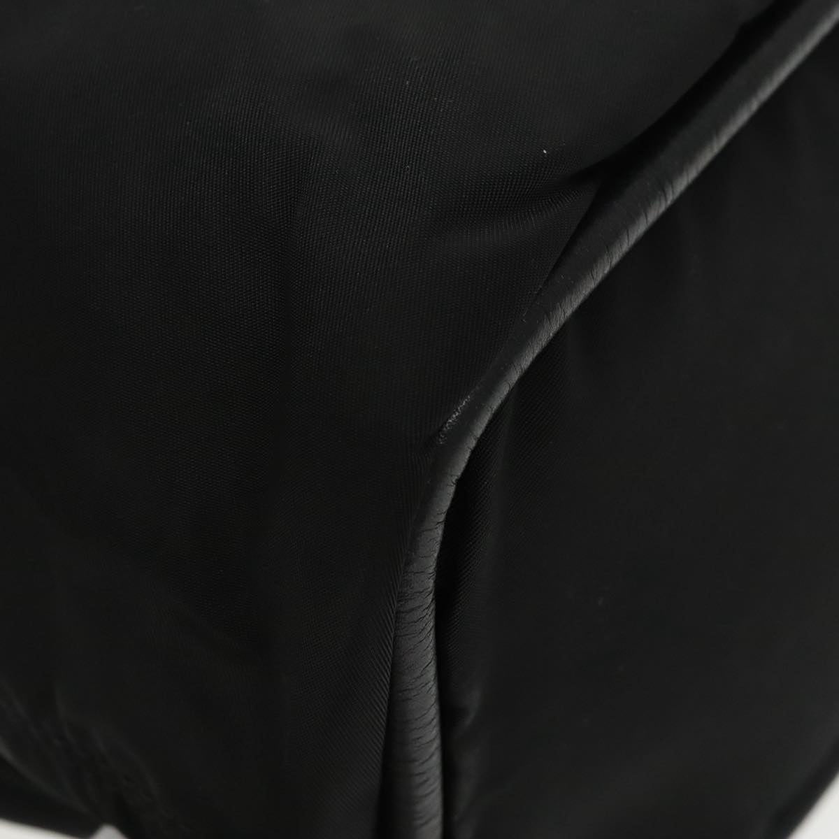 CELINE Hand Bag Nylon Black Gold - 15