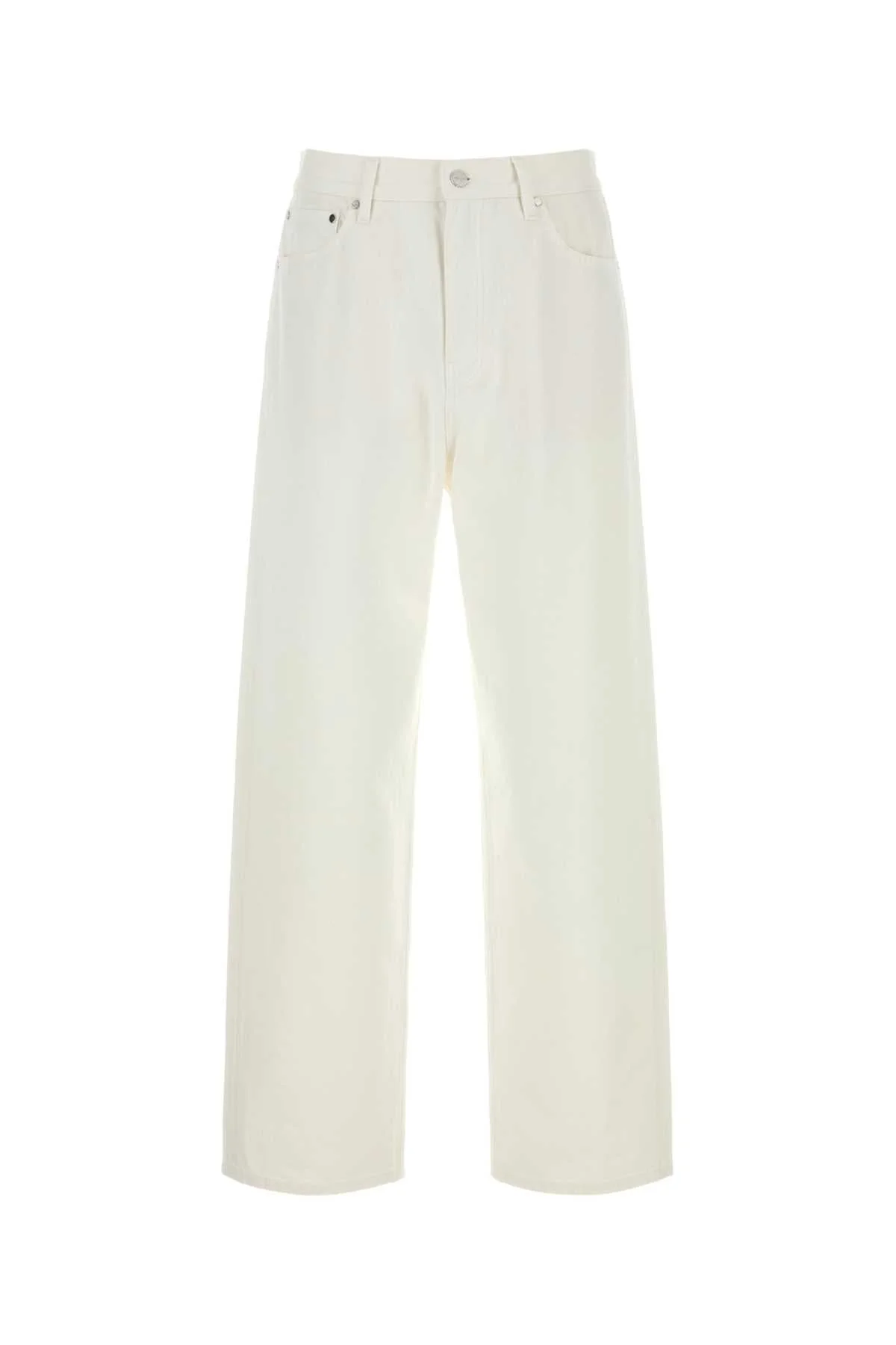 Jil Sander Men White Denim Jeans - 1
