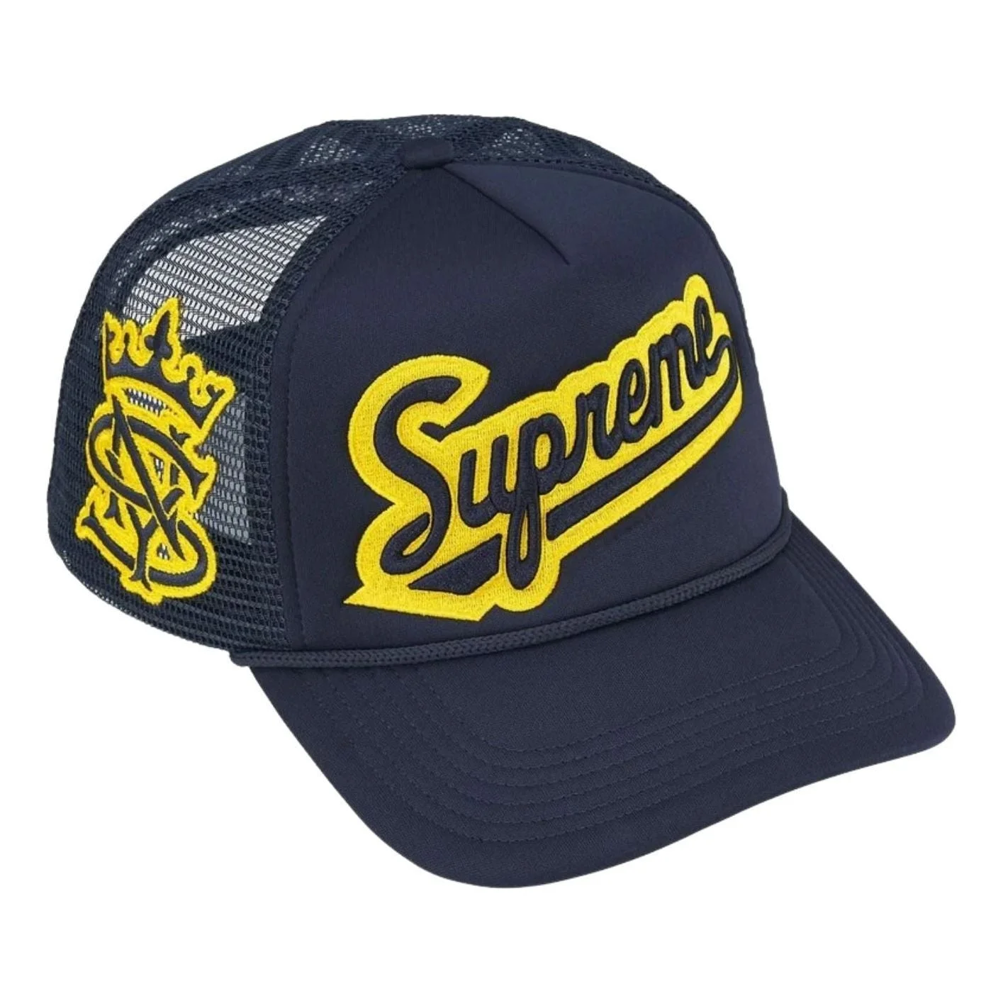 Supreme SS26 University Mesh Back 5-Panel 'Navy' SUP-SS26-1005-NVY - 1