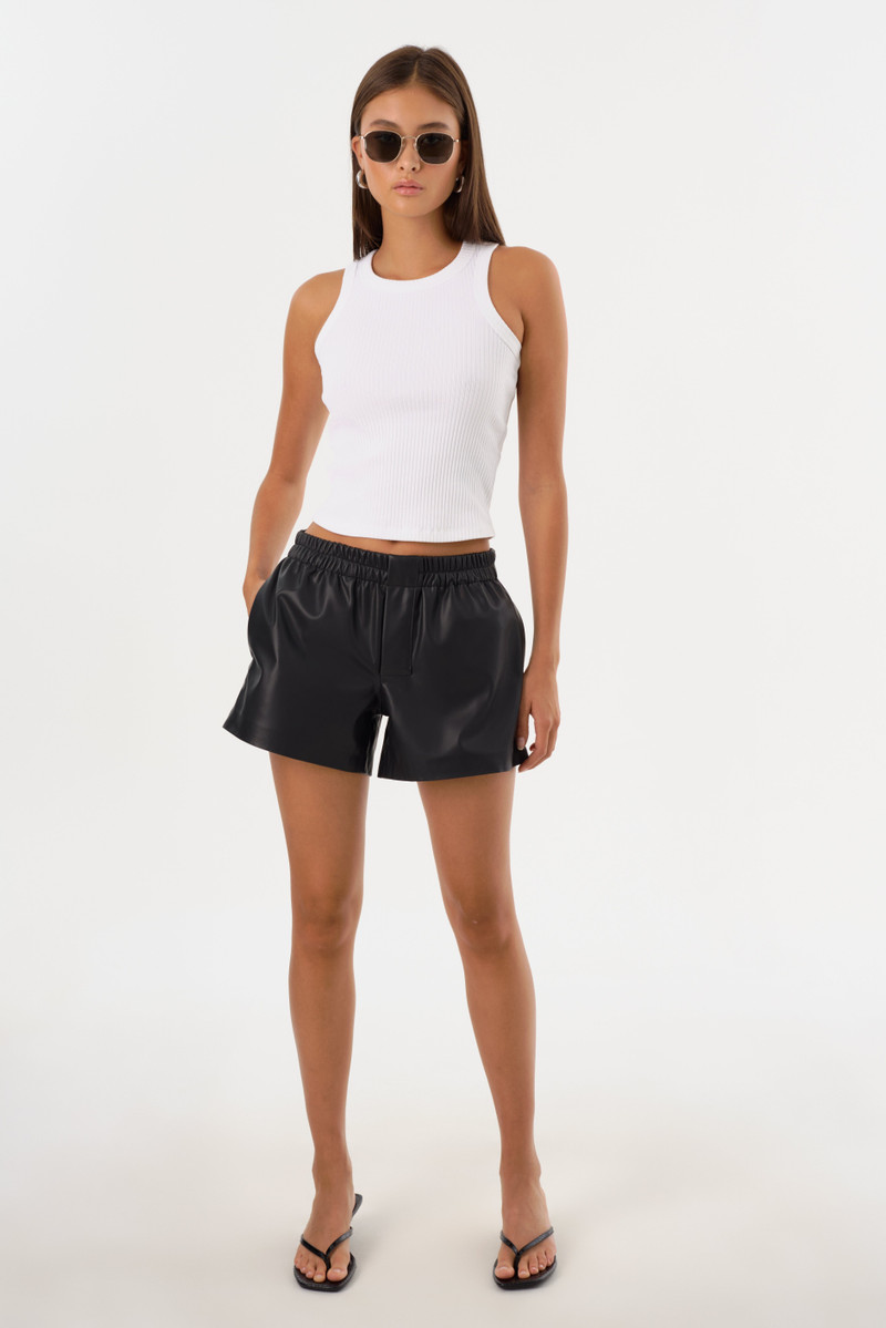 SIGRID | Faux Leather Boxer Shorts 3