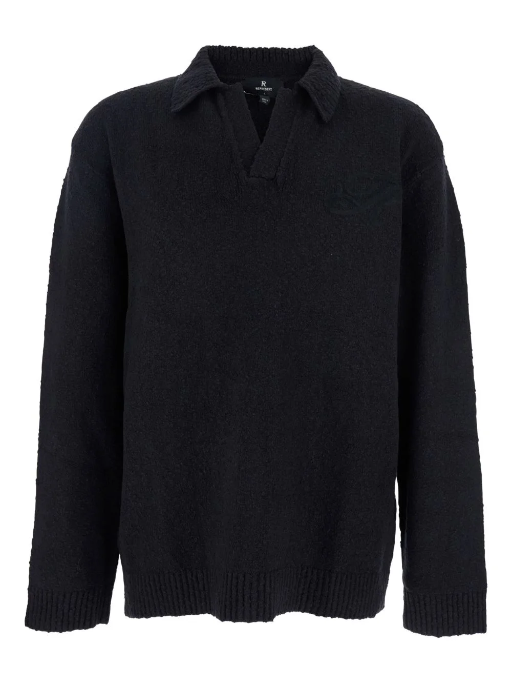 knitted polo sweater - 1