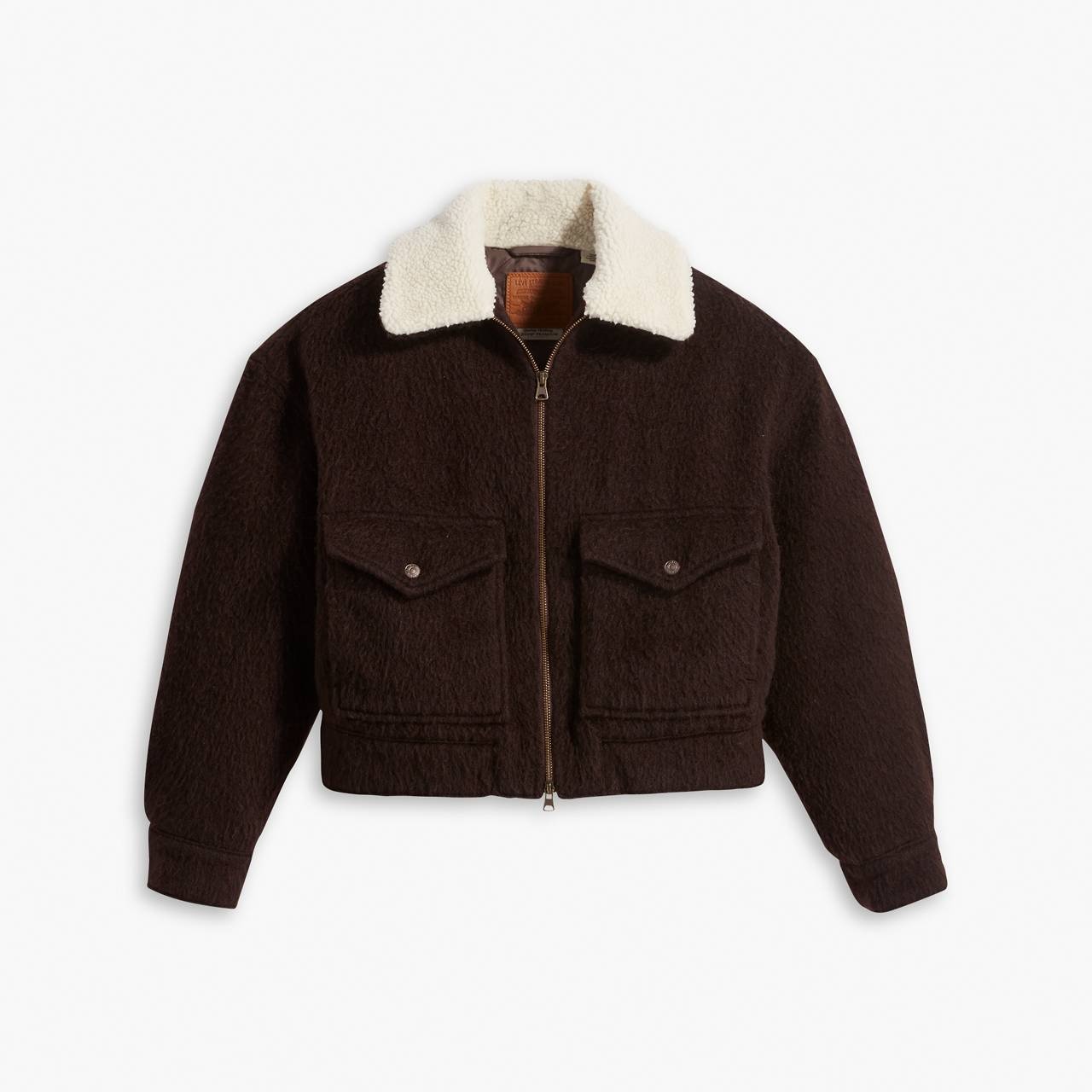 BABY BUBBLE WOOL SHERPA TRUCKER JACKET - 5