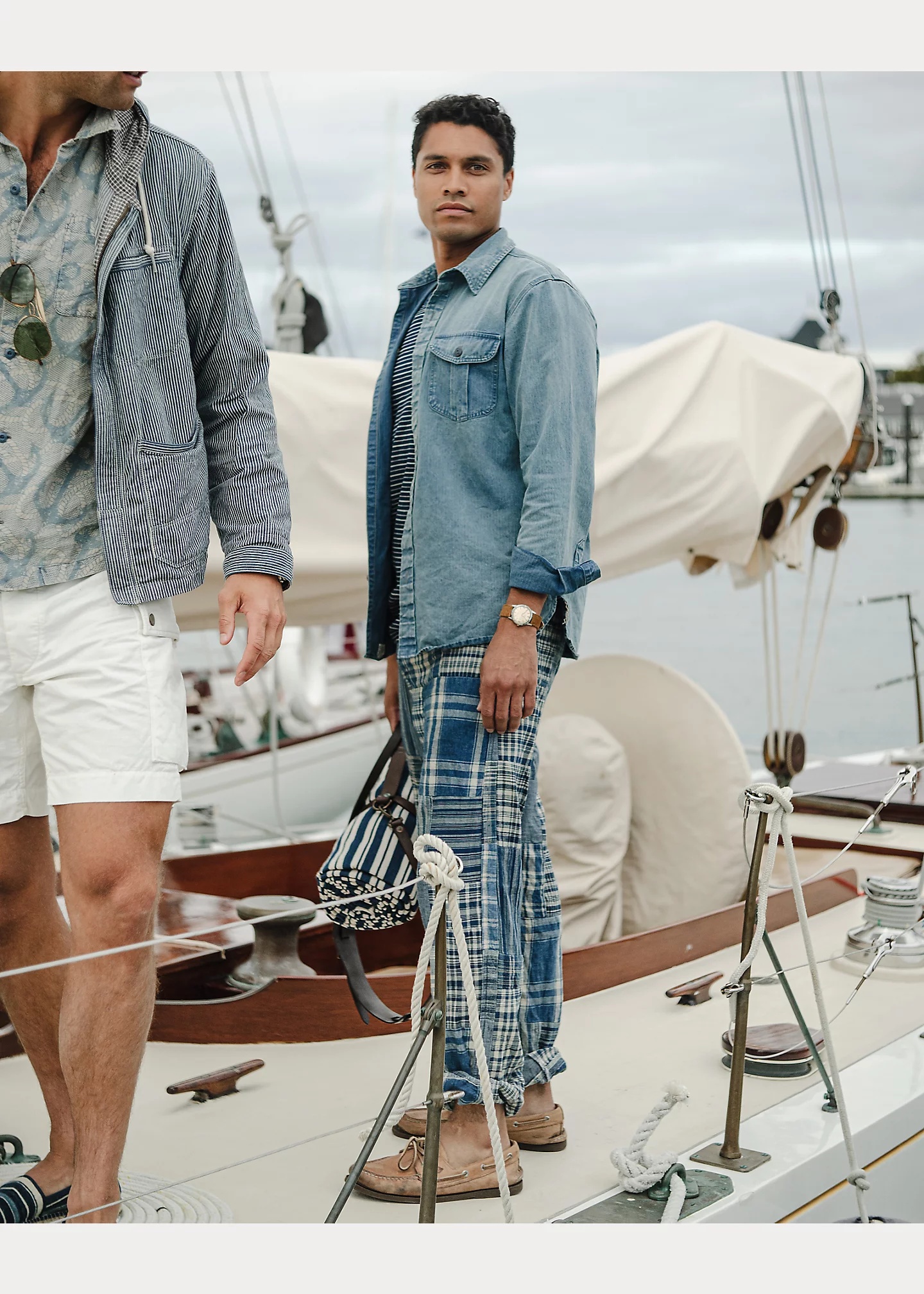 Indigo Patchwork Drawstring Pant - 6