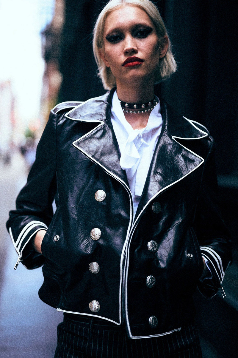 LEATHER SHRUNKEN PEACOAT 1
