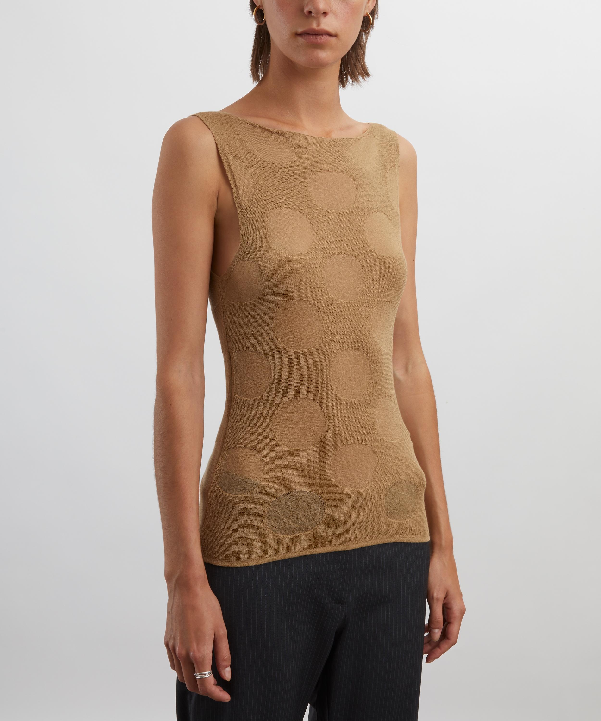 Rory Cotton Jacquard Dotted Top - 3
