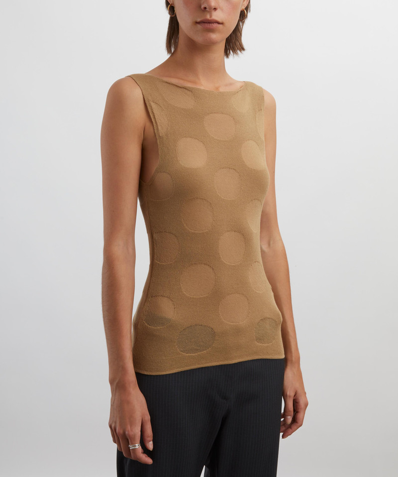 paloma wool Rory Cotton Jacquard Dotted Top outlook