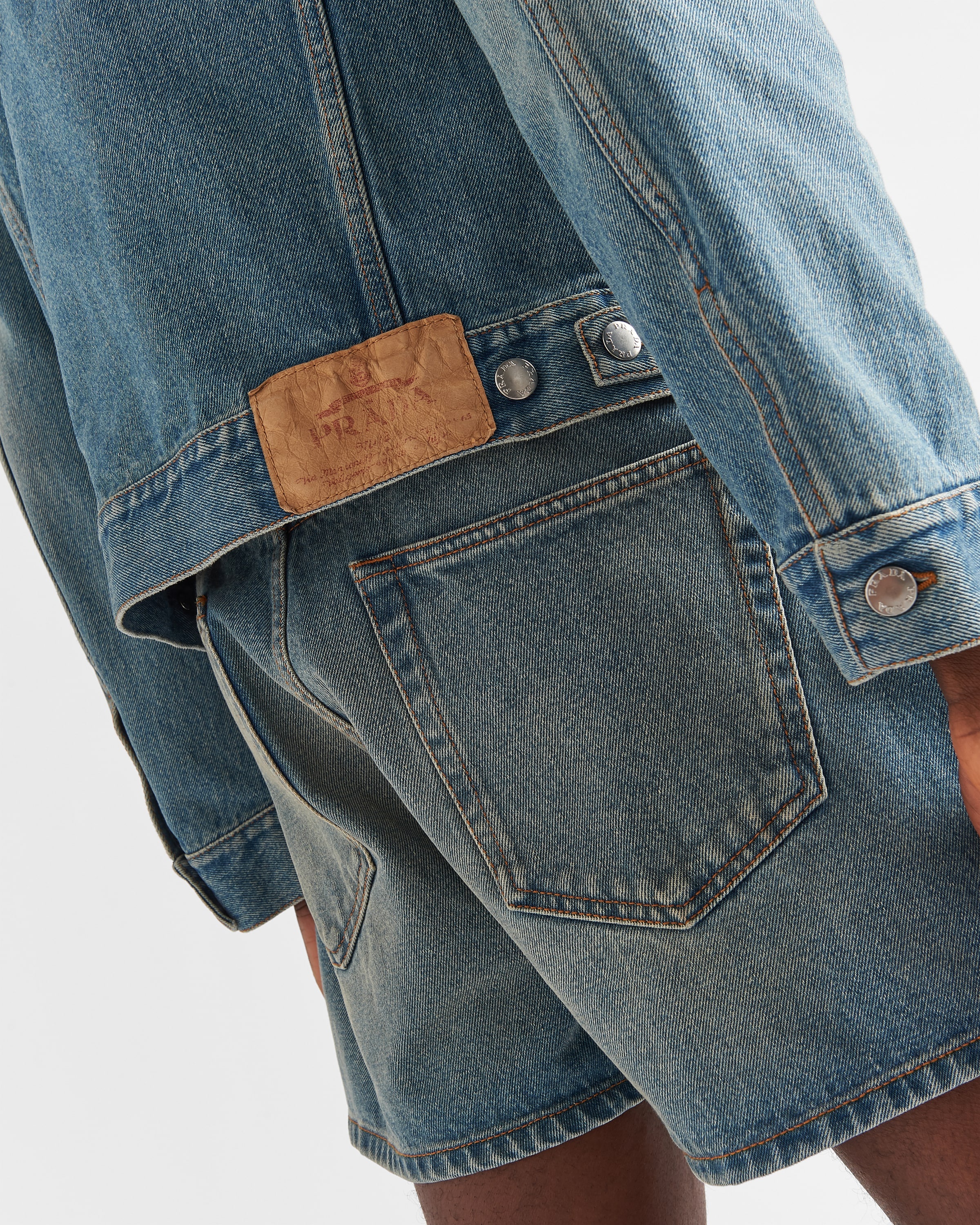 Denim blouson jacket - 6